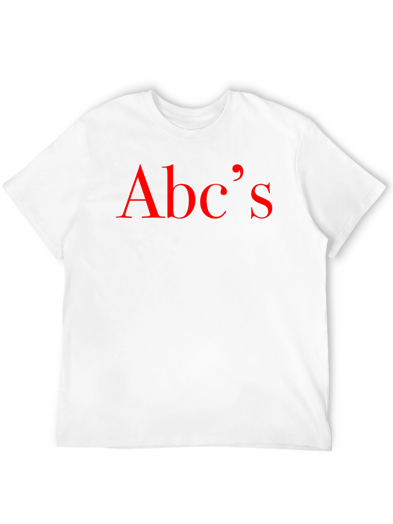 Abcs Black T-Shirt - Stylish & Casual