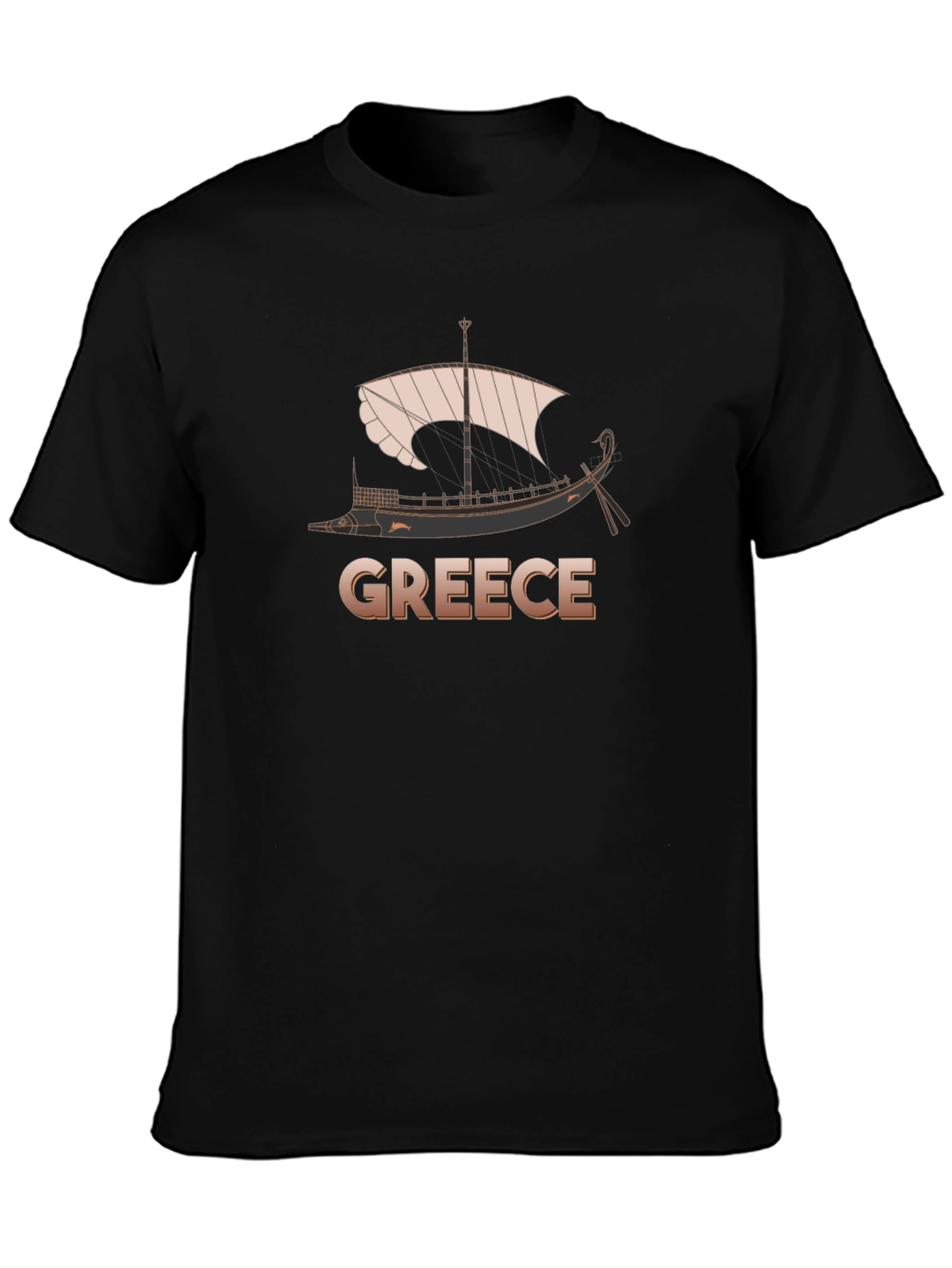 Greece Ship T-Shirt - Classic Boat Design