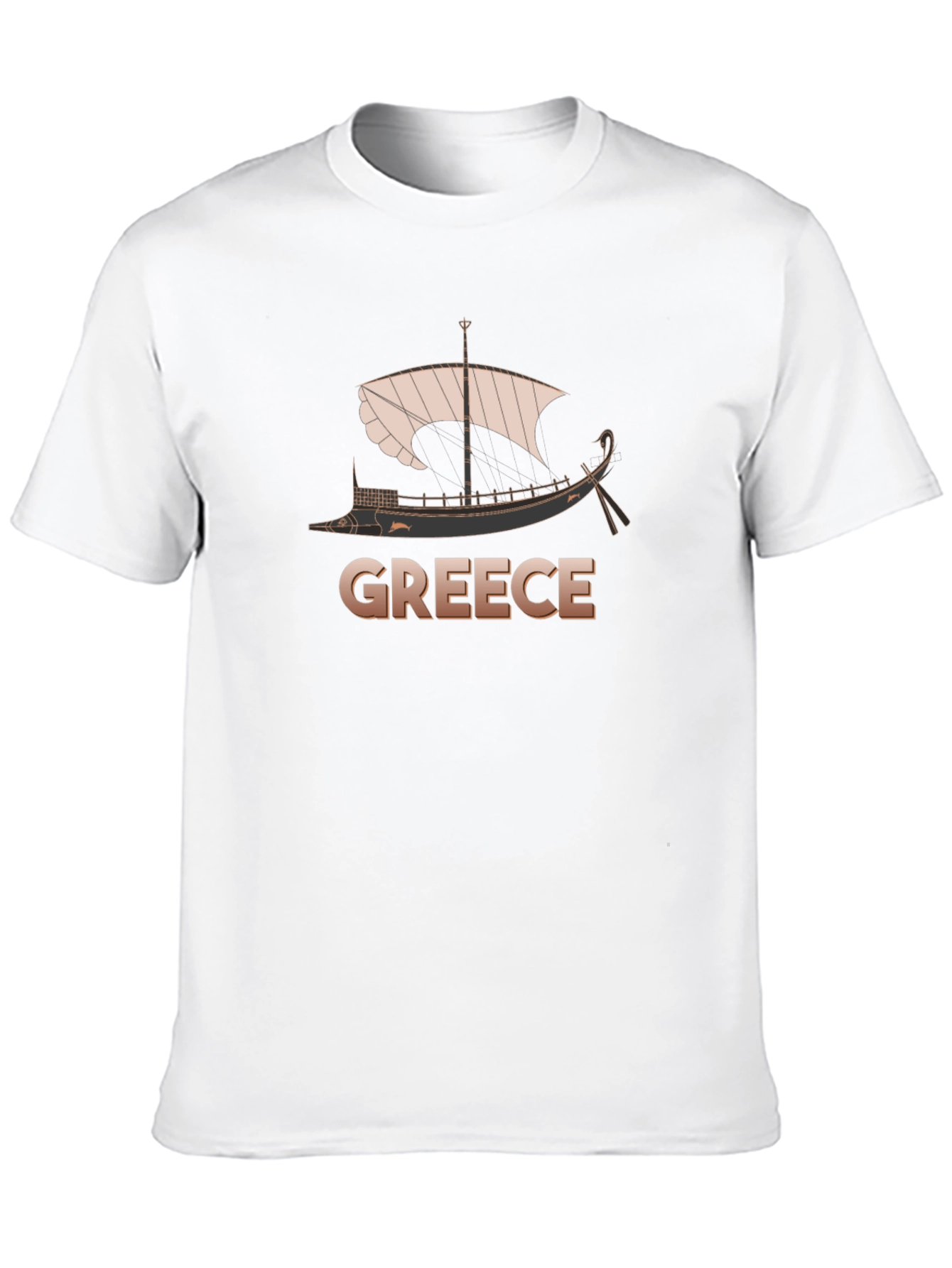 Greece Ship T-Shirt - Classic Boat Design