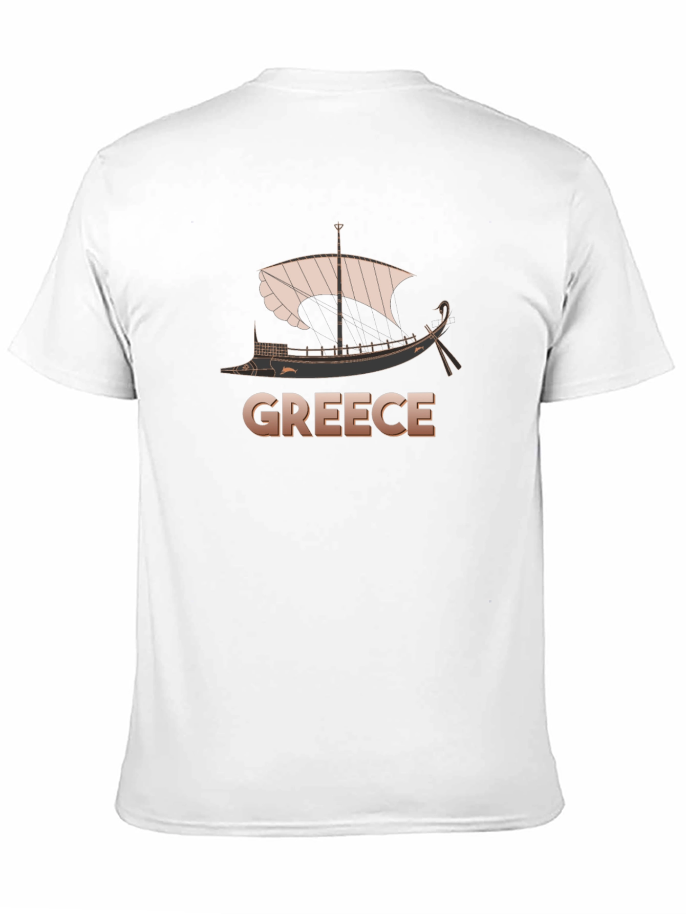Greece Ship T-Shirt - Classic Boat Design