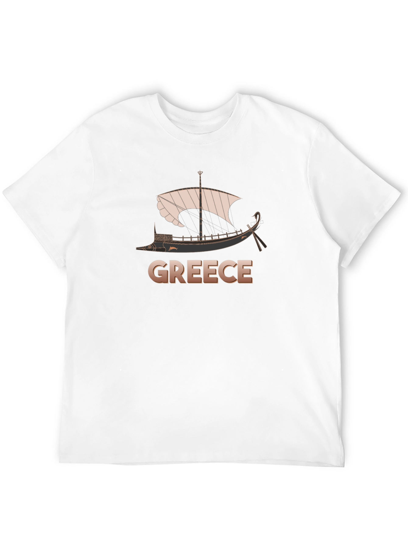 Greece Ship T-Shirt - Classic Boat Design