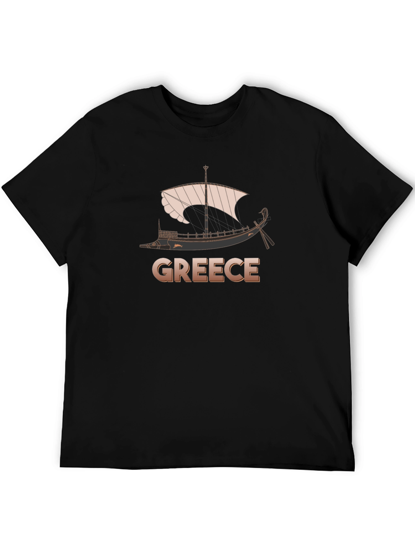 Greece Ship T-Shirt - Classic Boat Design