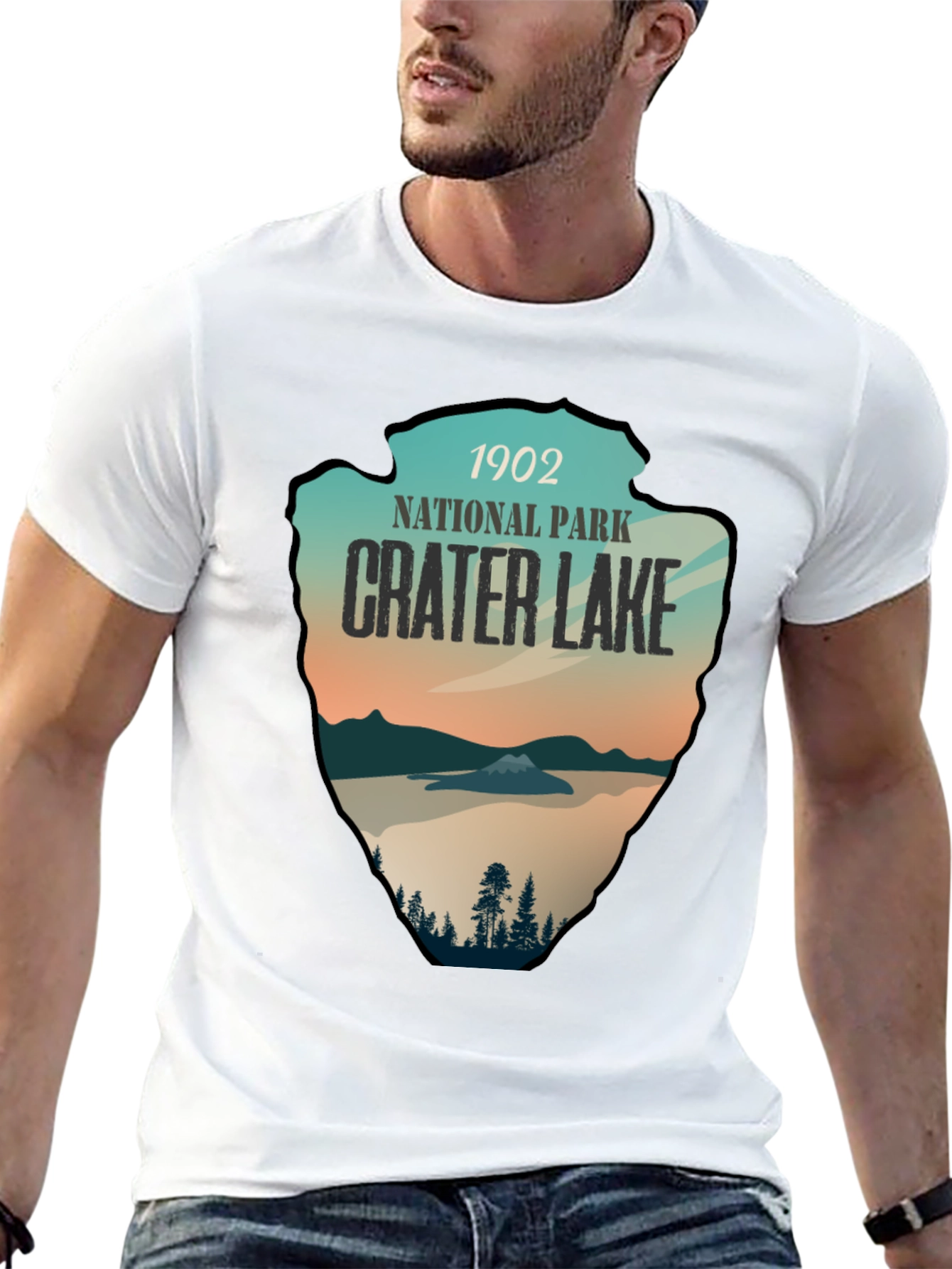 Crater Lake National Park T-Shirt - 1902 Arrowhead Design