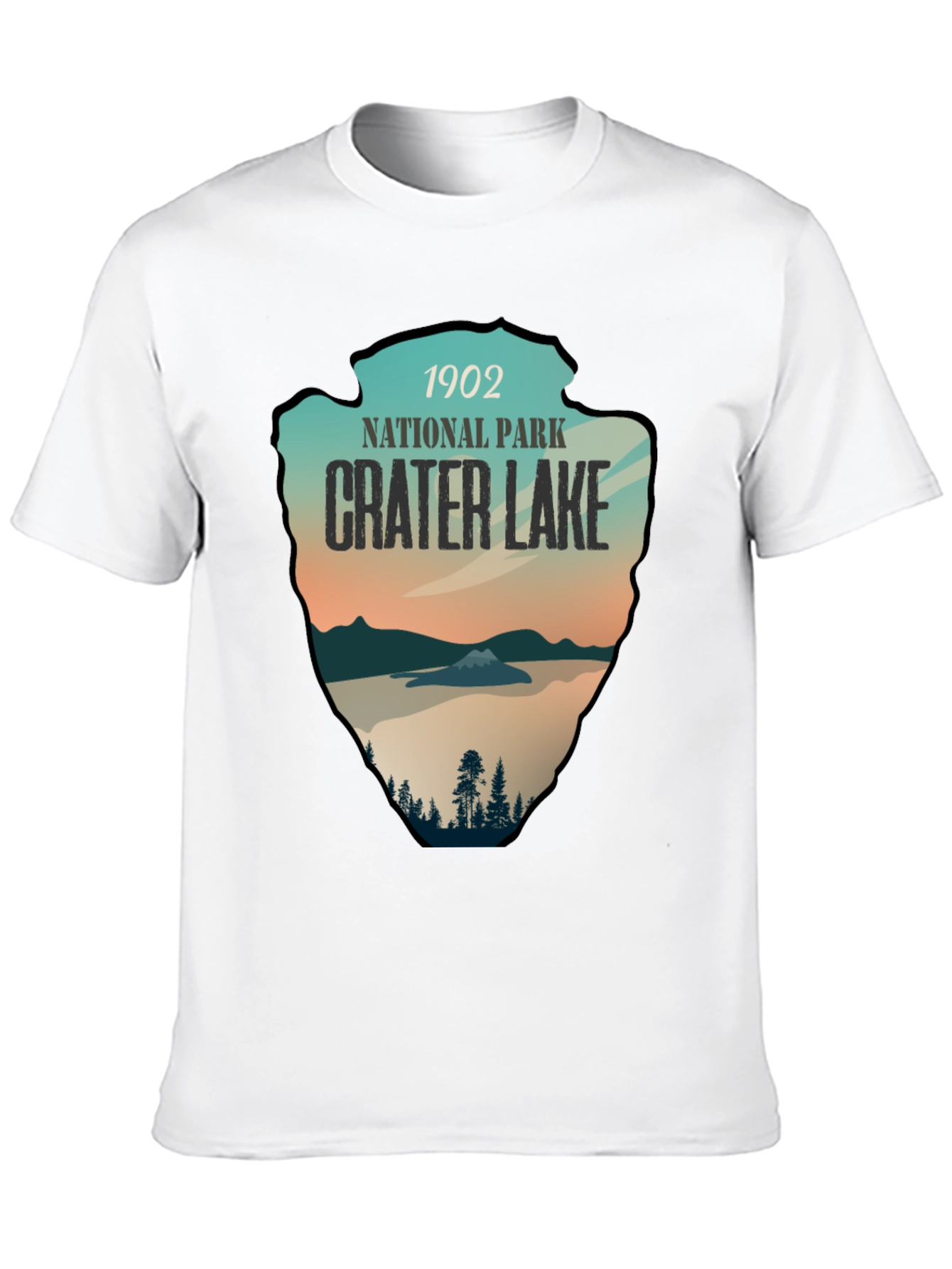 Crater Lake National Park T-Shirt - 1902 Arrowhead Design