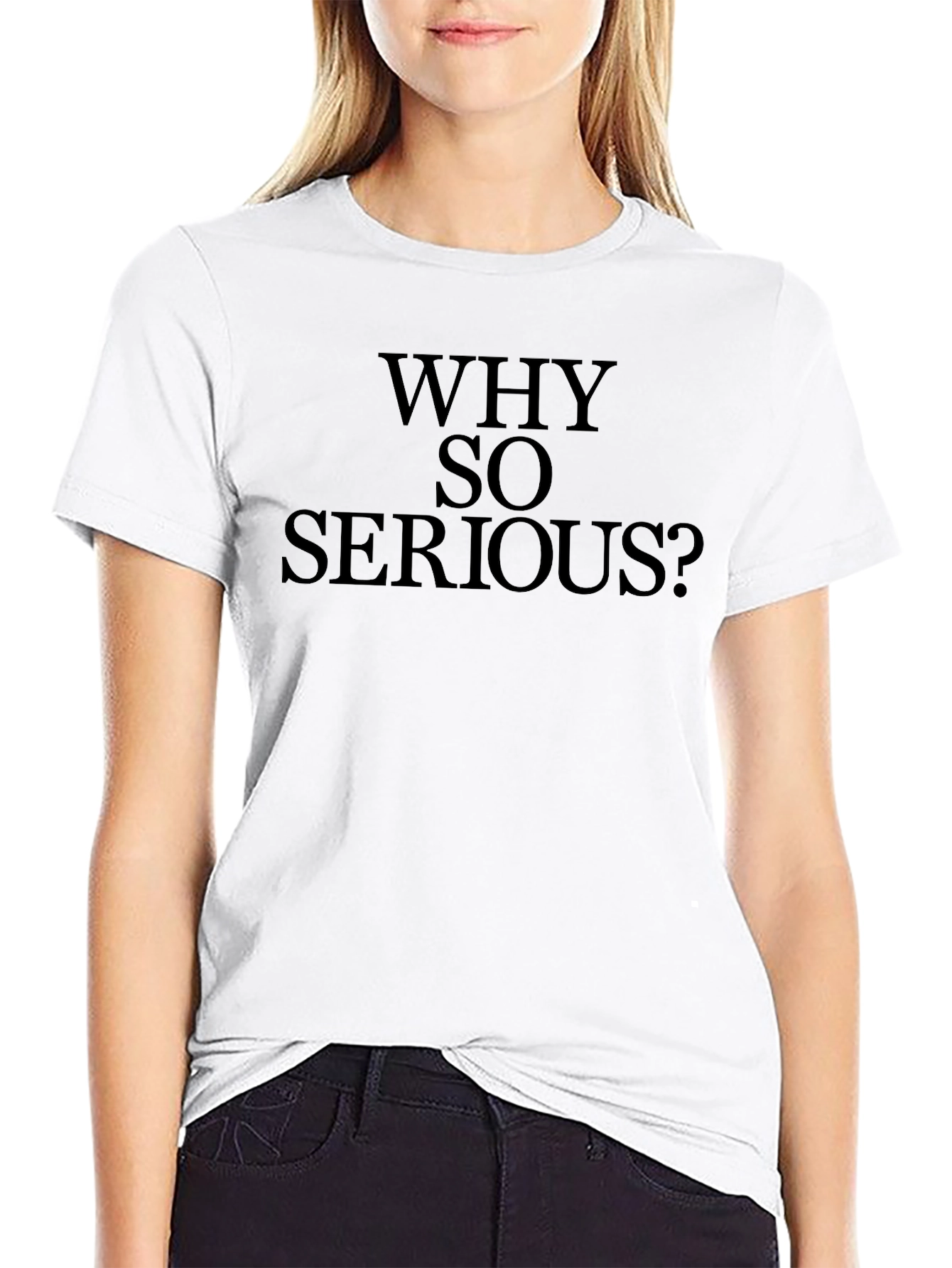 Why So Serious? Black Graphic T-Shirt
