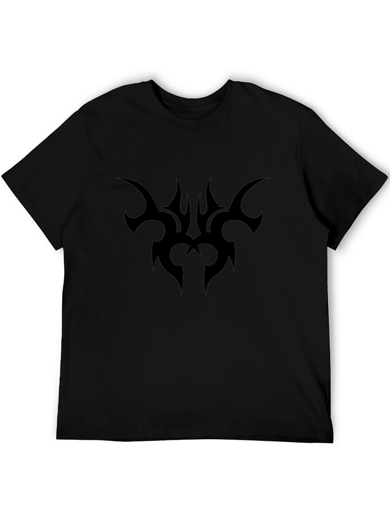 Black Tribal Tattoo Graphic T-Shirt for Men