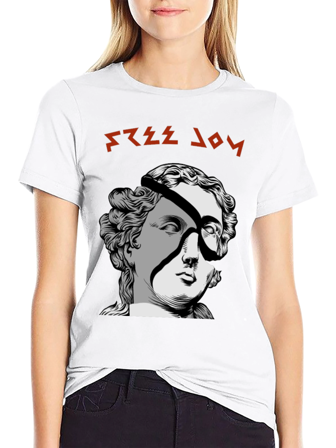 Free Joy Graphic Tee - Unique Design Black T-Shirt