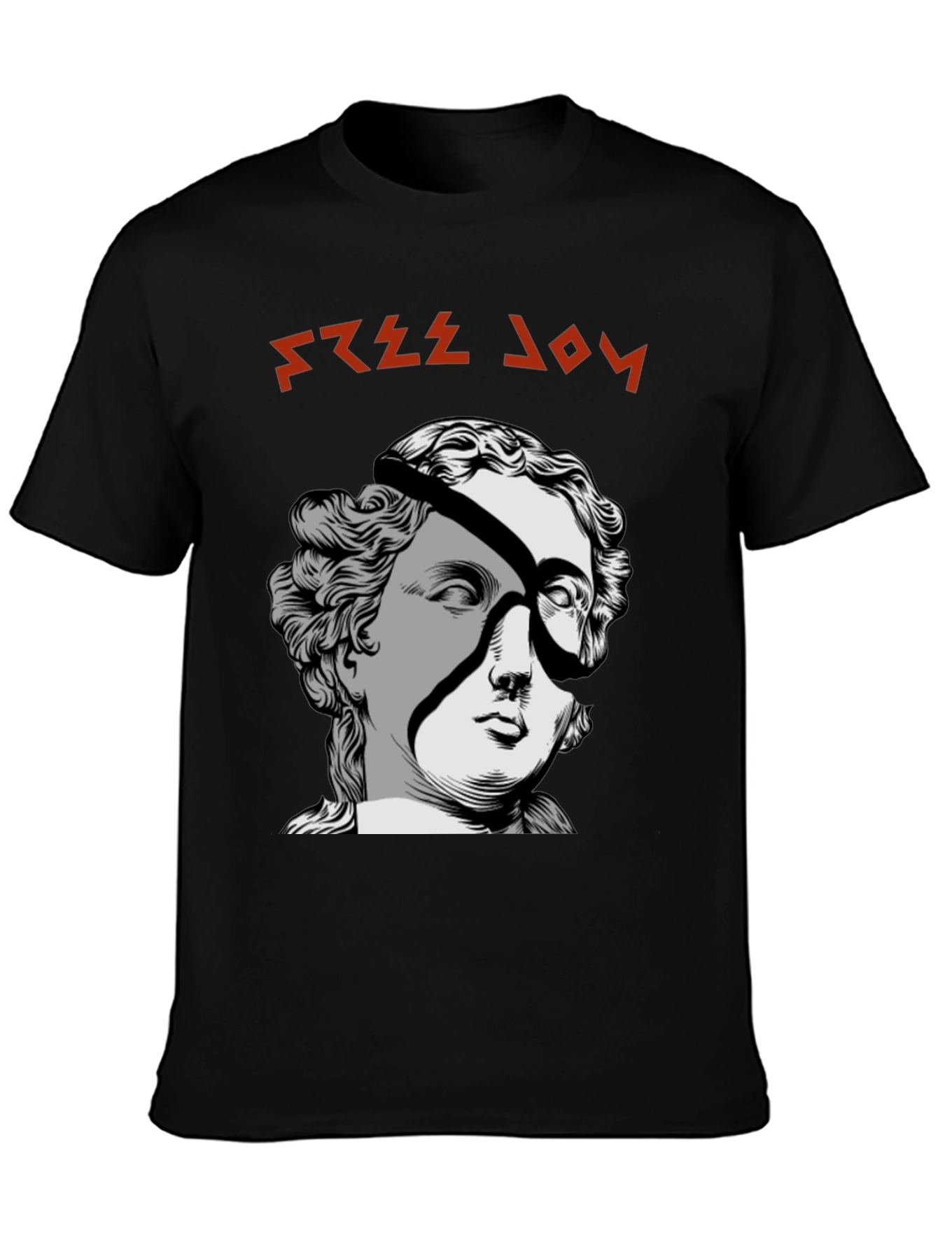 Free Joy Graphic Tee - Unique Design Black T-Shirt