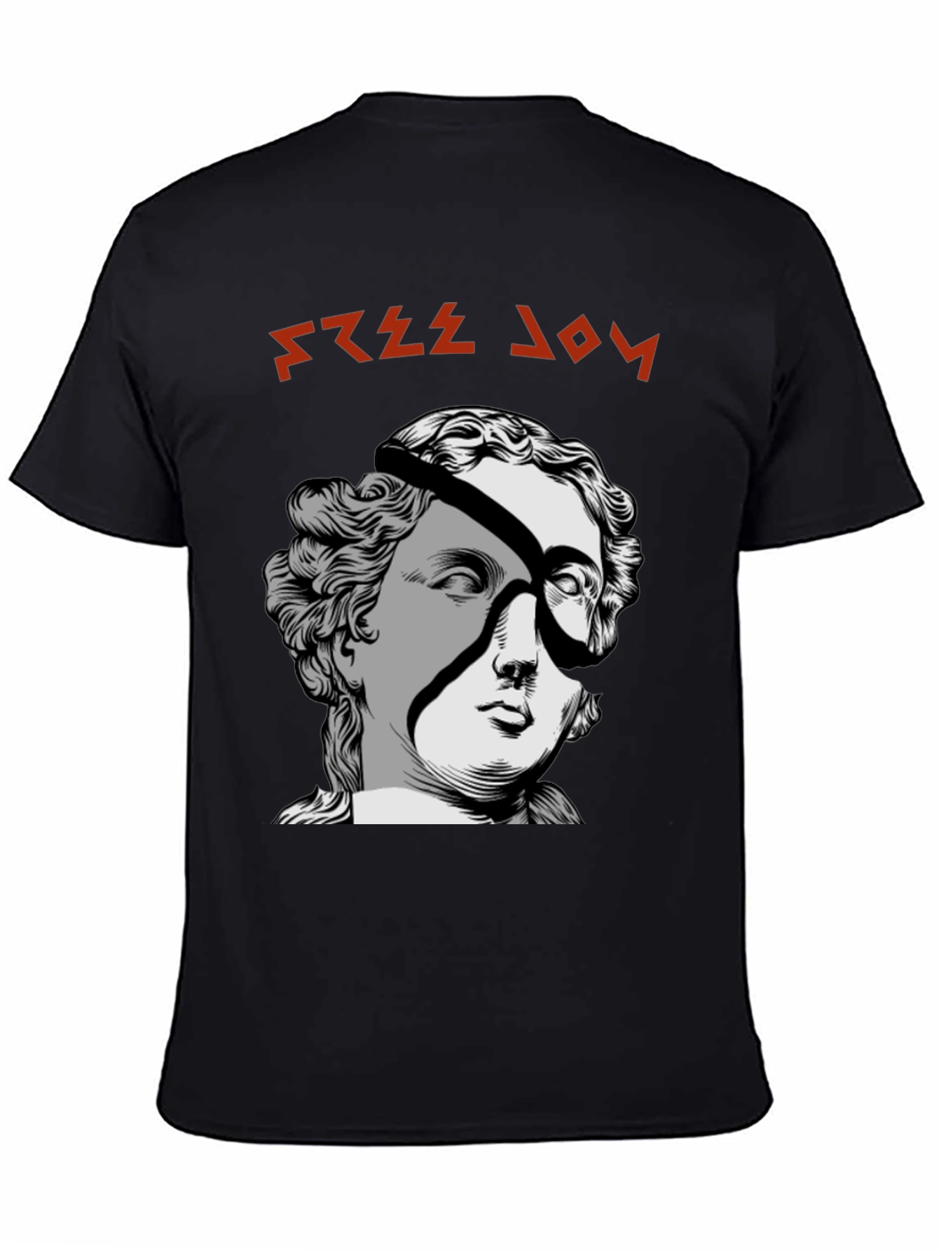 Free Joy Graphic Tee - Unique Design Black T-Shirt