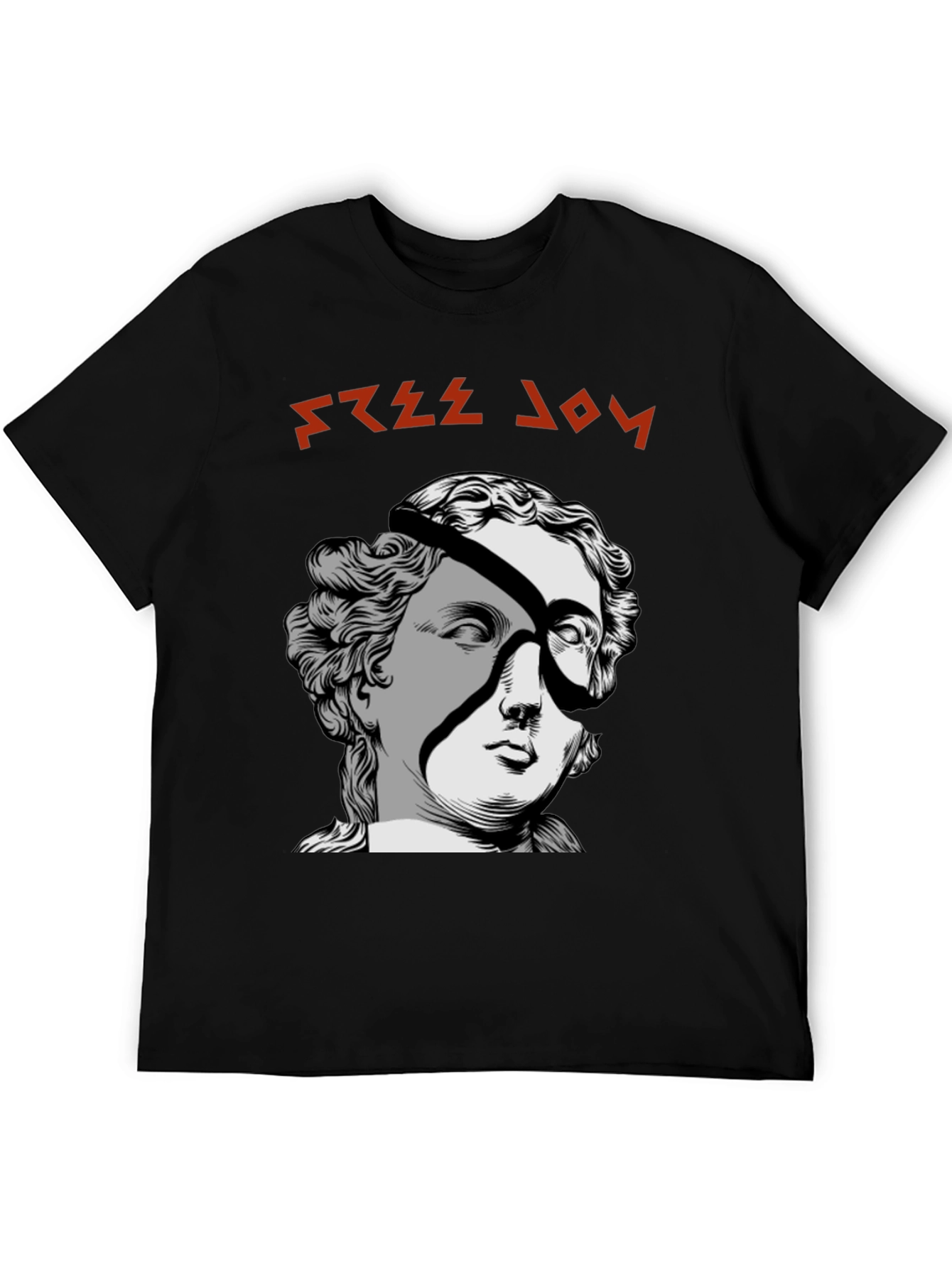Free Joy Graphic Tee - Unique Design Black T-Shirt
