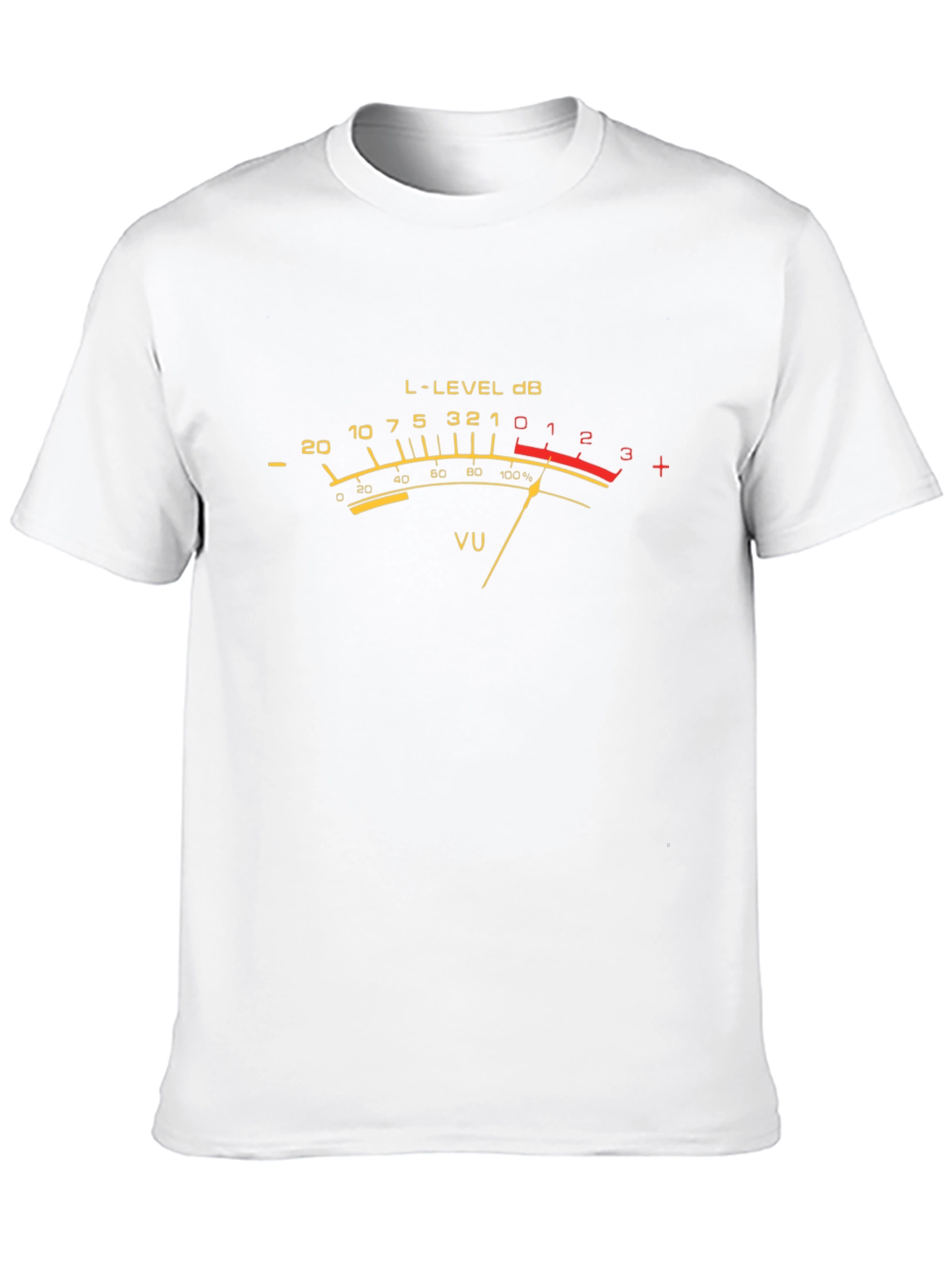VU Meter Graphic Tee - Black Analog Audio Shirt