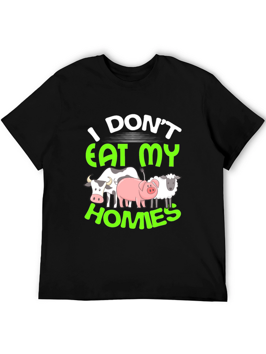 Vegan Graphic T-Shirt - I Dont Eat My Homies
