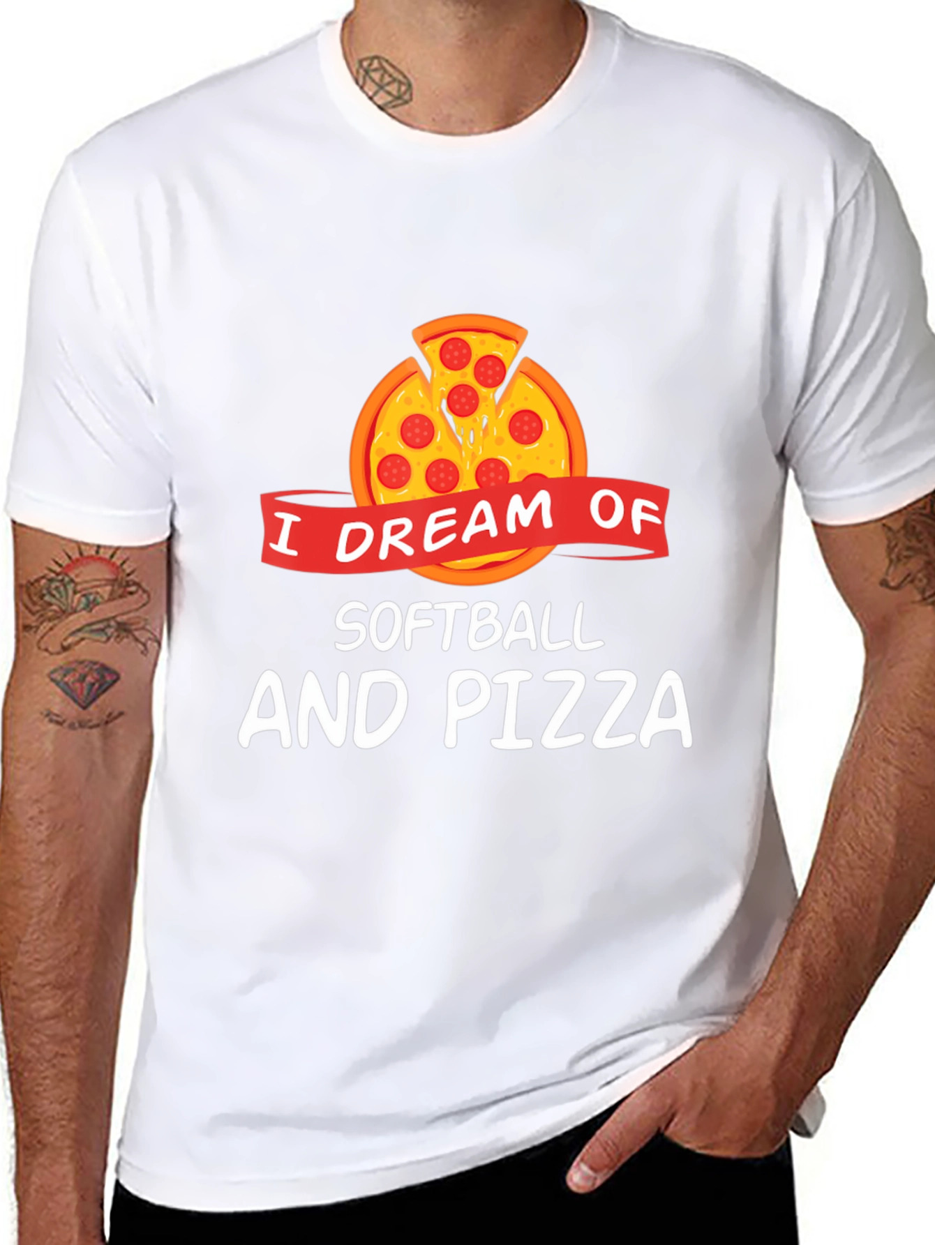 I Dream of Softball and Pizza T-Shirt