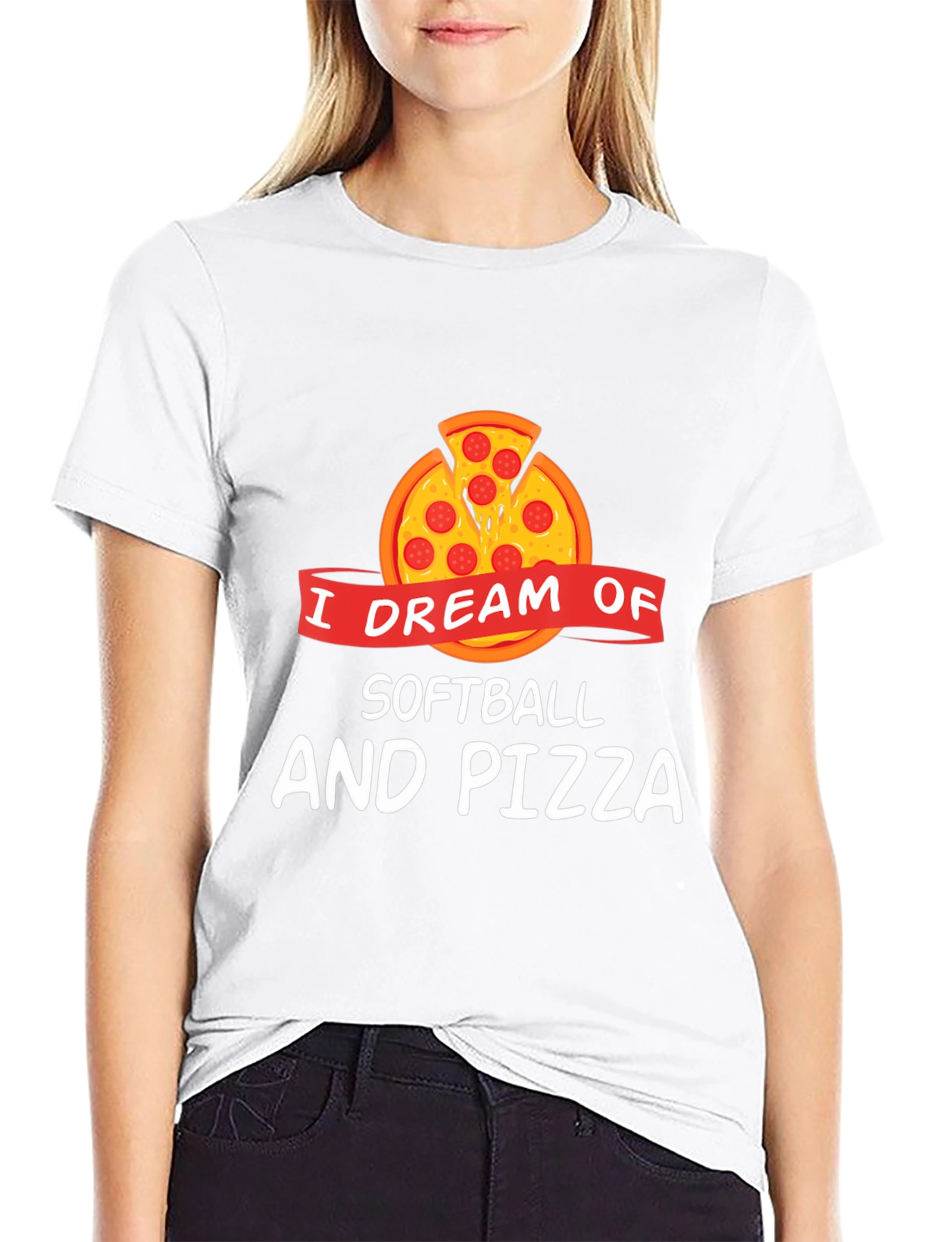 I Dream of Softball and Pizza T-Shirt