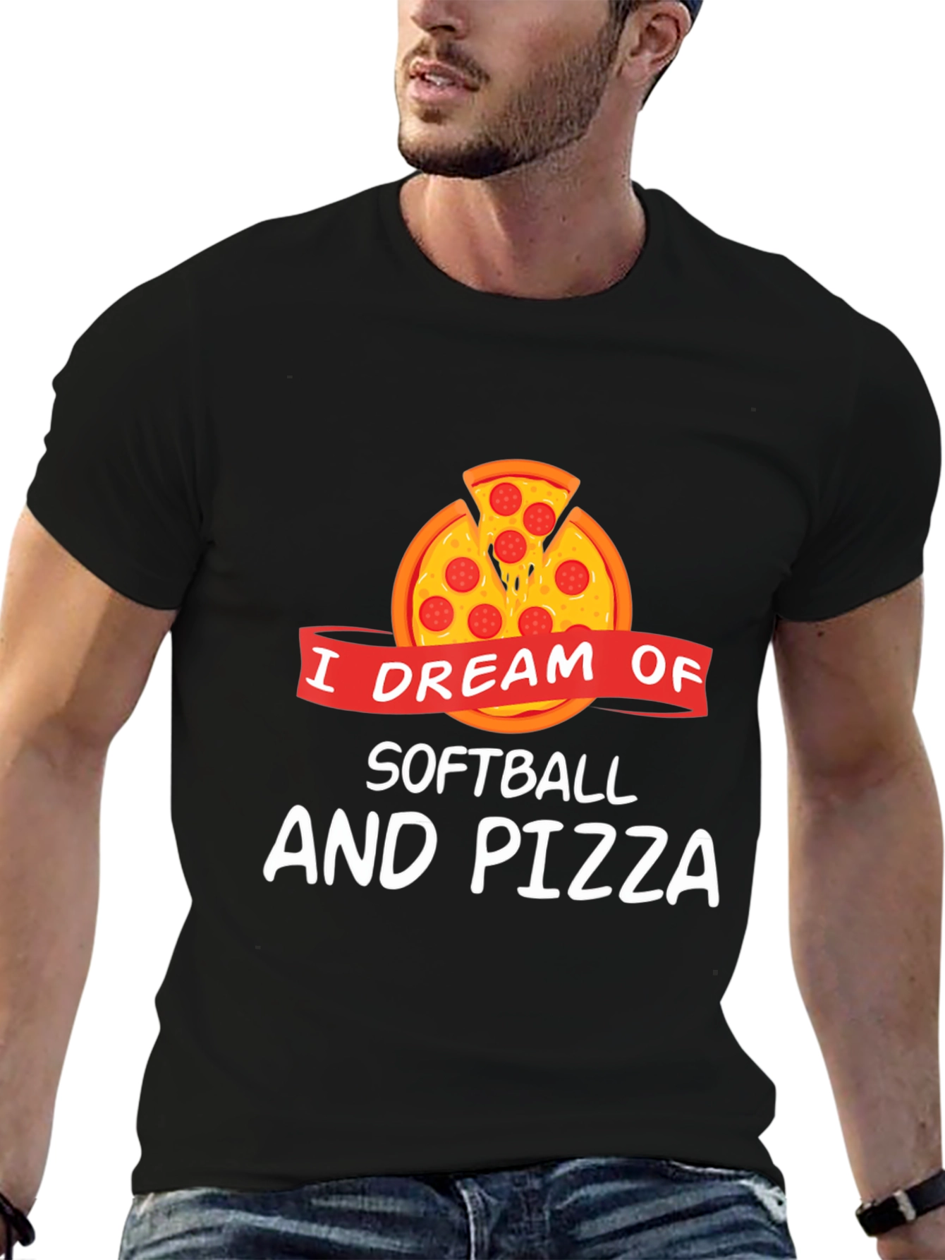 I Dream of Softball and Pizza T-Shirt