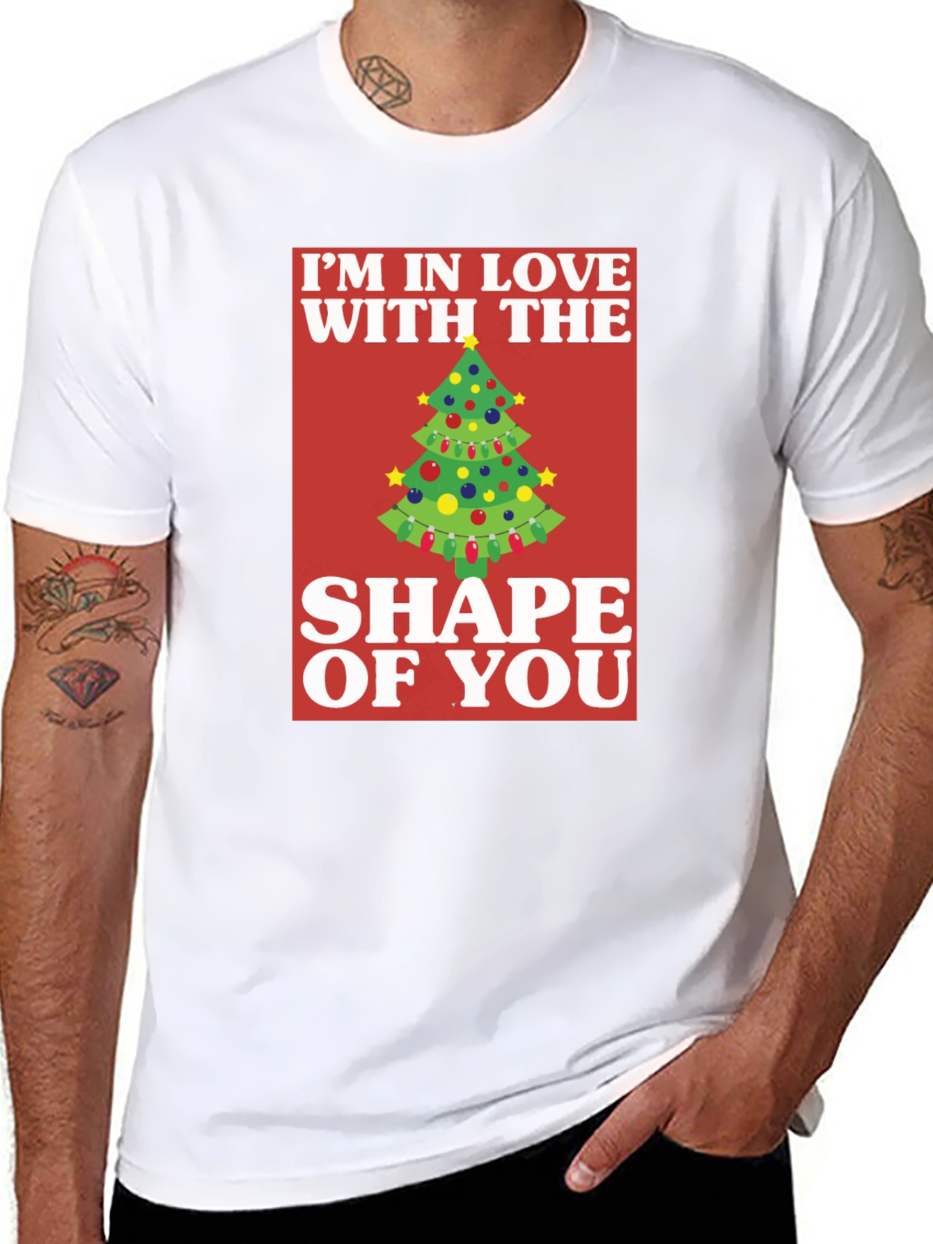 Shape of You Christmas Tree T-Shirt