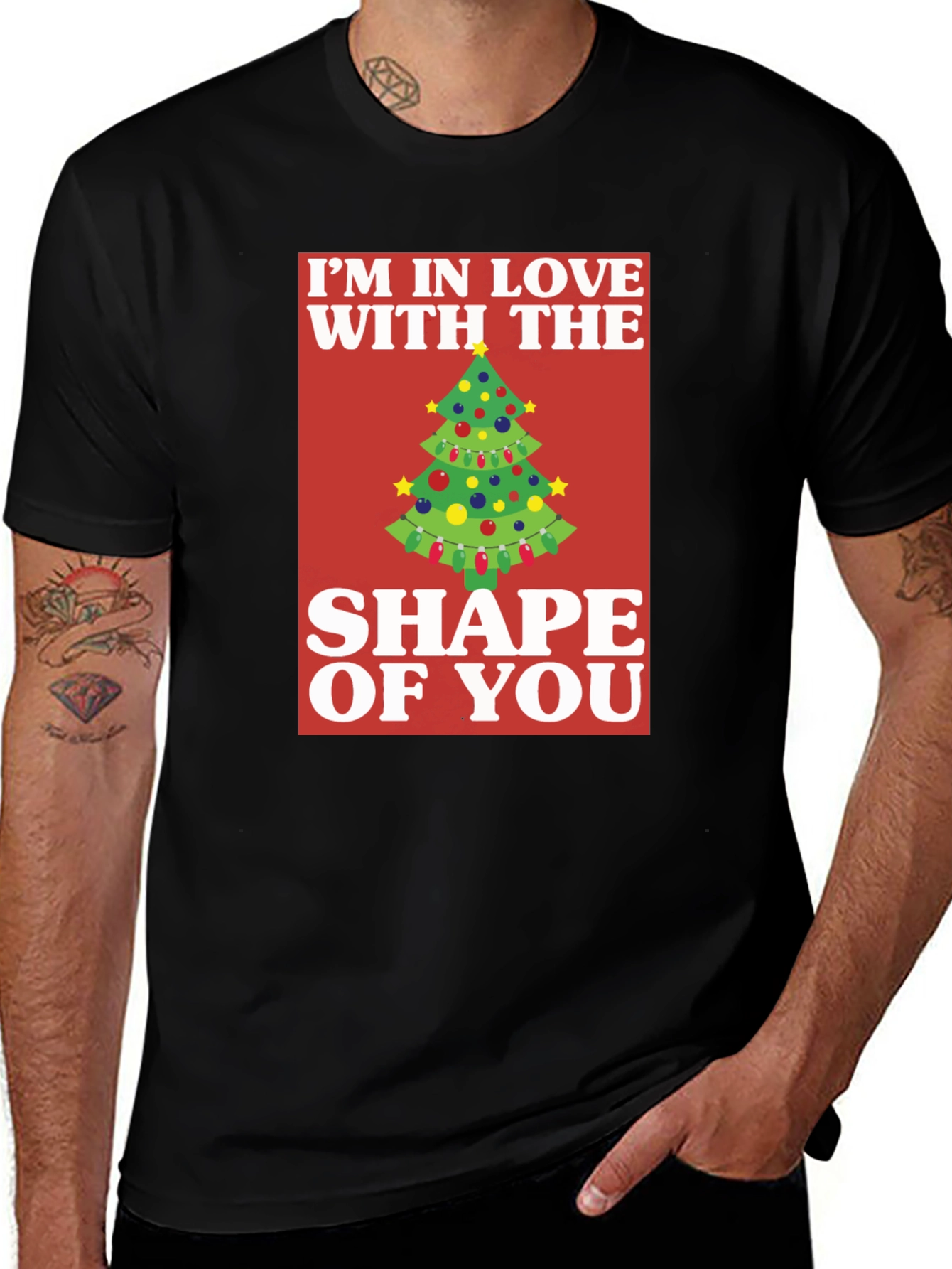 Shape of You Christmas Tree T-Shirt