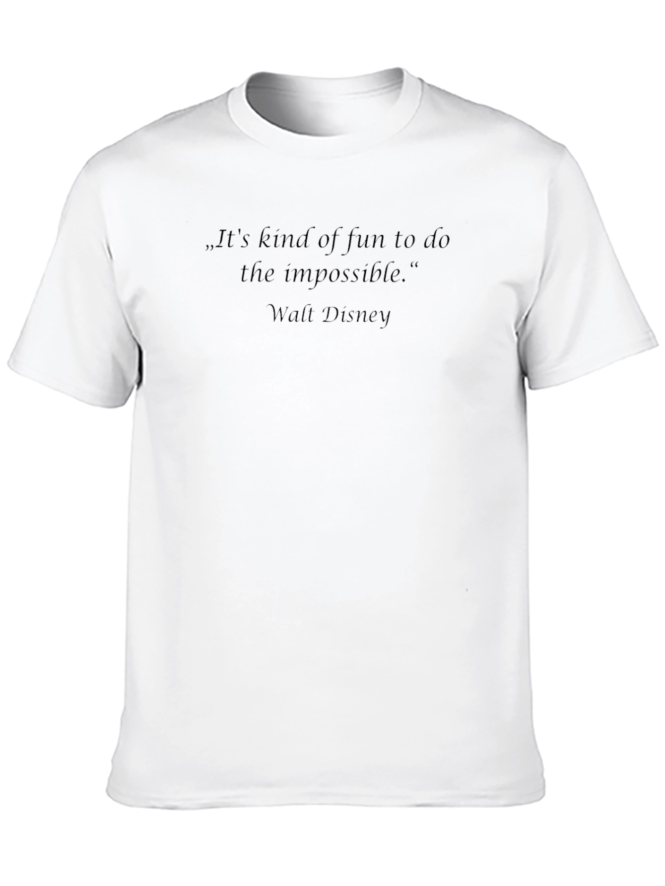 Inspirational Walt Disney Quote Black T-Shirt
