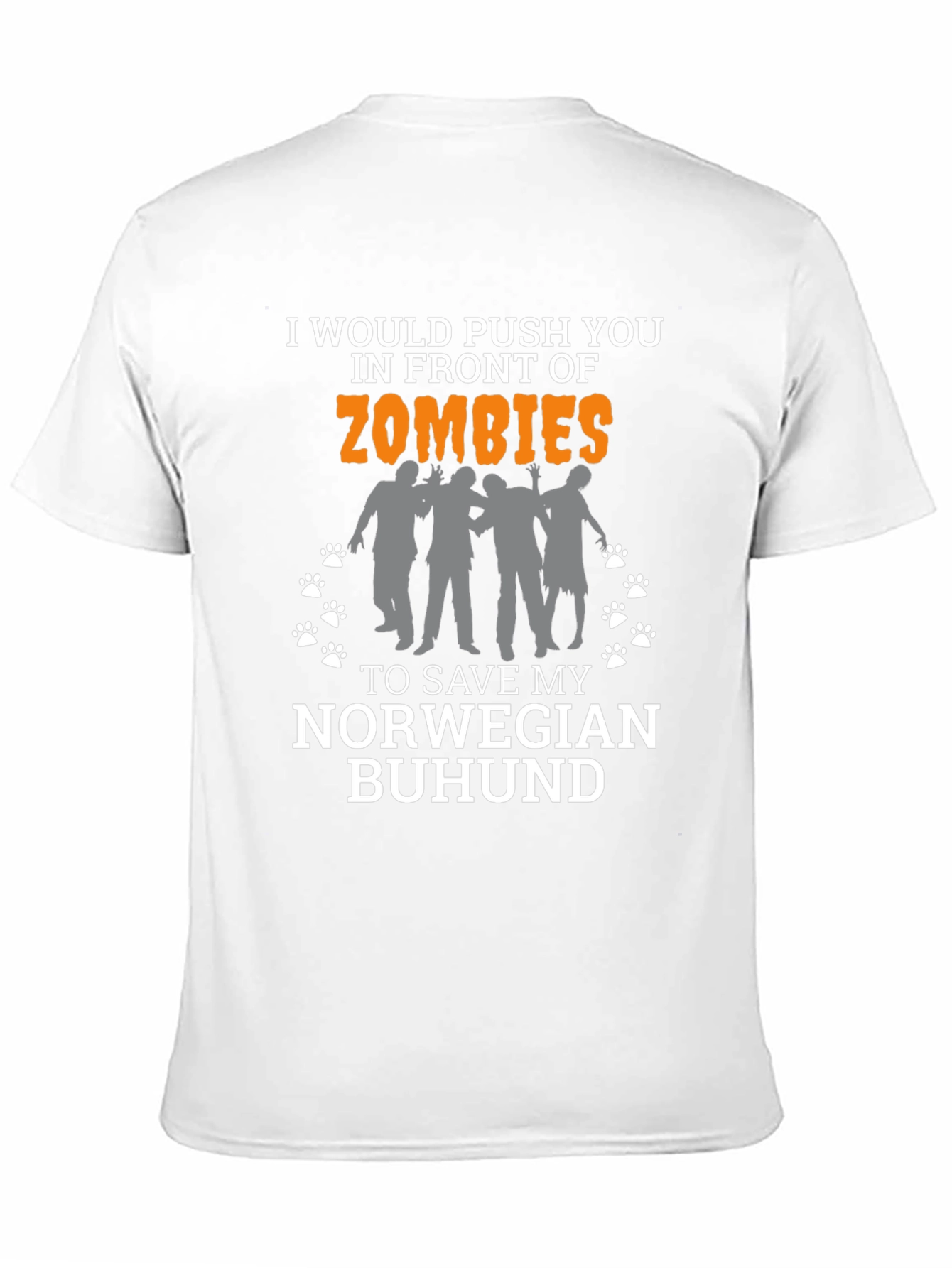 Zombie Norwegian Buhund Lover Tee