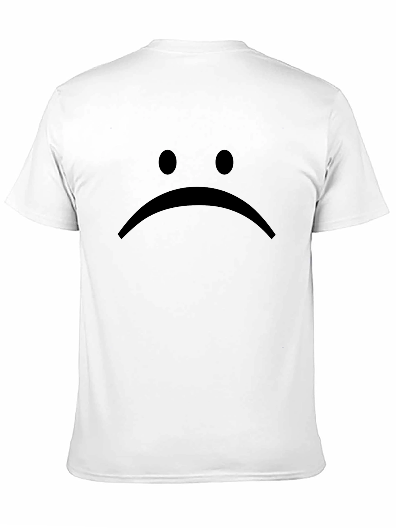 Sad Face Graphic Tee - Black Unisex T-Shirt