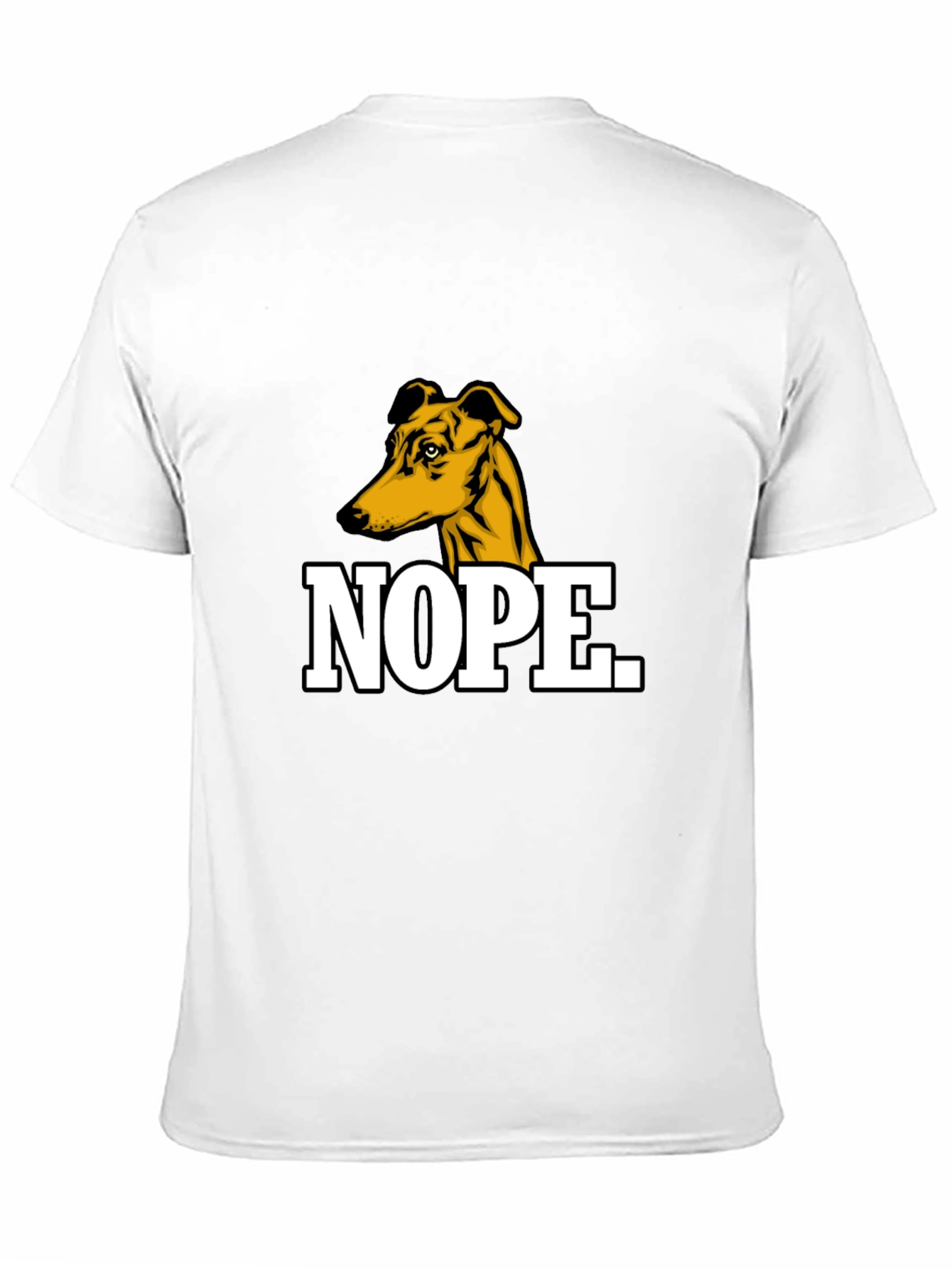 Nope Dog Graphic T-Shirt - Mens Black Tee