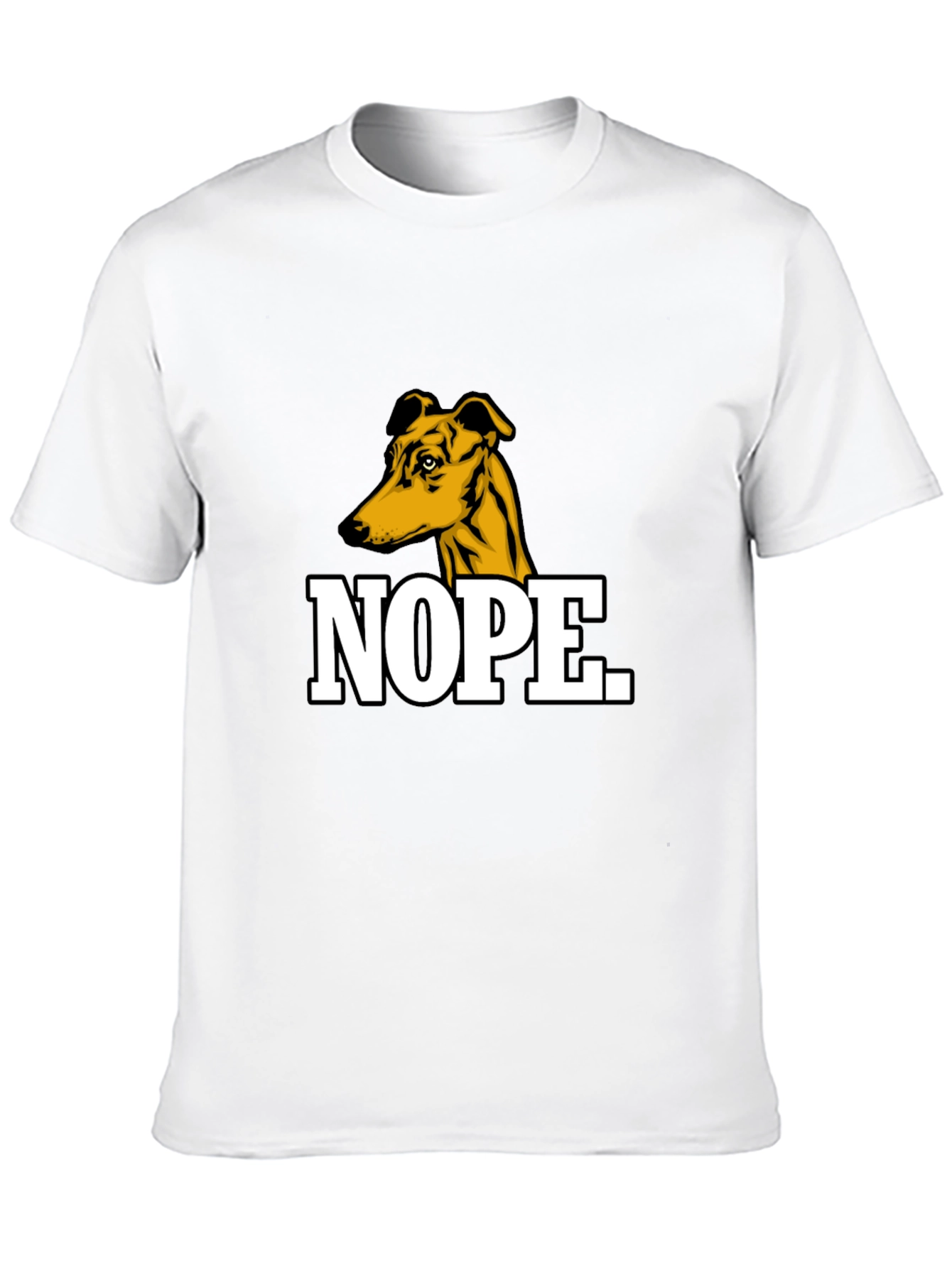 Nope Dog Graphic T-Shirt - Mens Black Tee