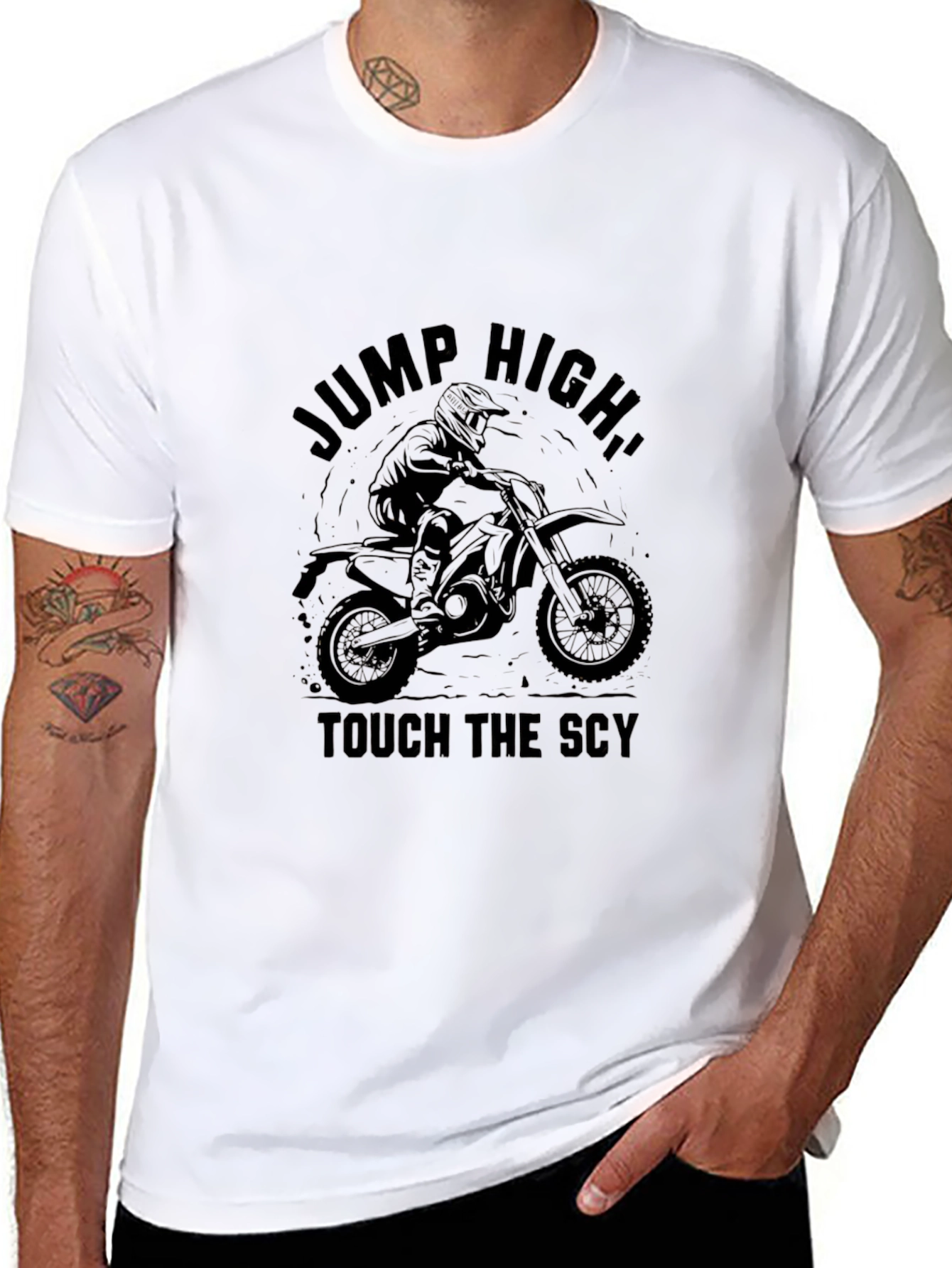 Jump High Motorcross Graphic Tee