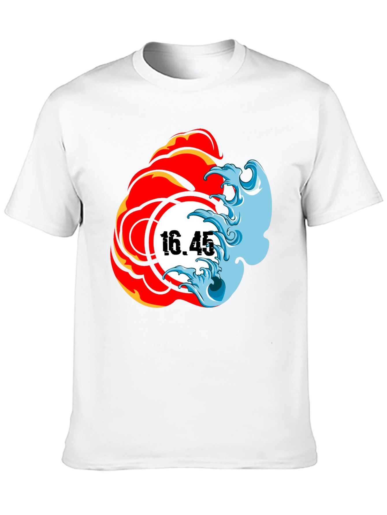 Fire & Water Graphic Tee - Black T-Shirt