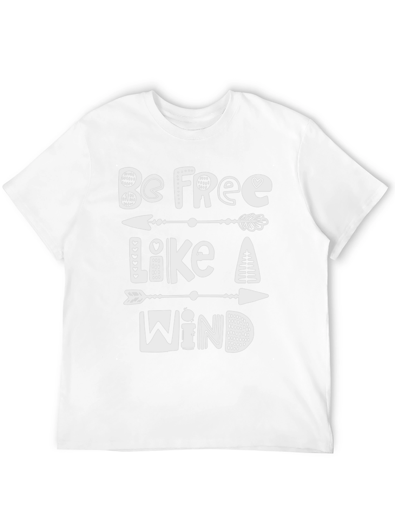 Be Free Like A Wind T-Shirt - Black