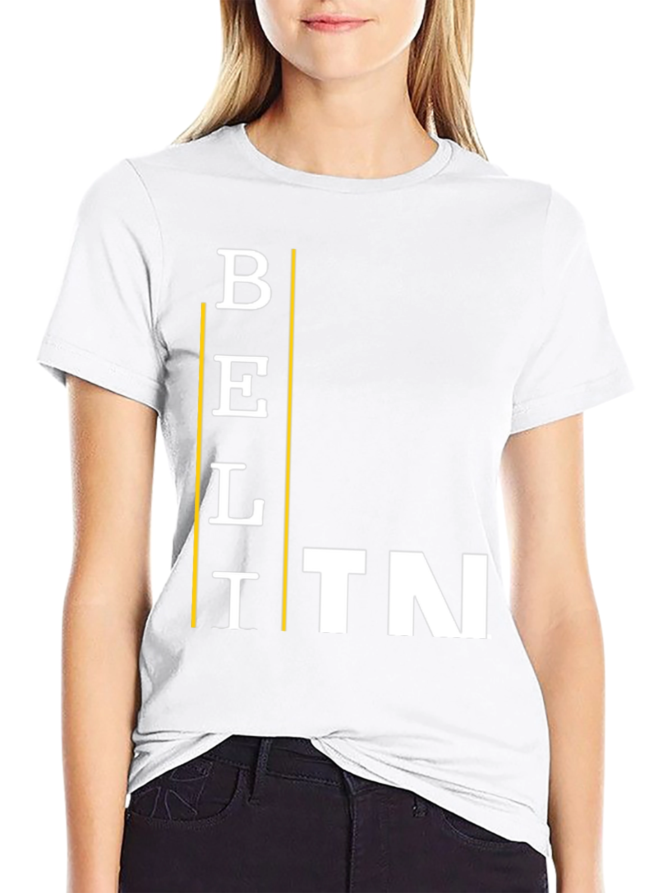 BELITN Graphic Tee - Black Cotton Blend