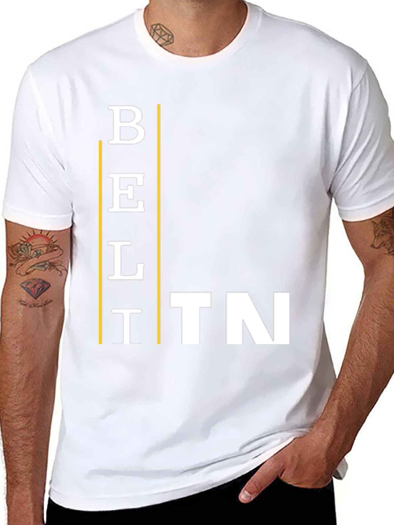 BELITN Graphic Tee - Black Cotton Blend