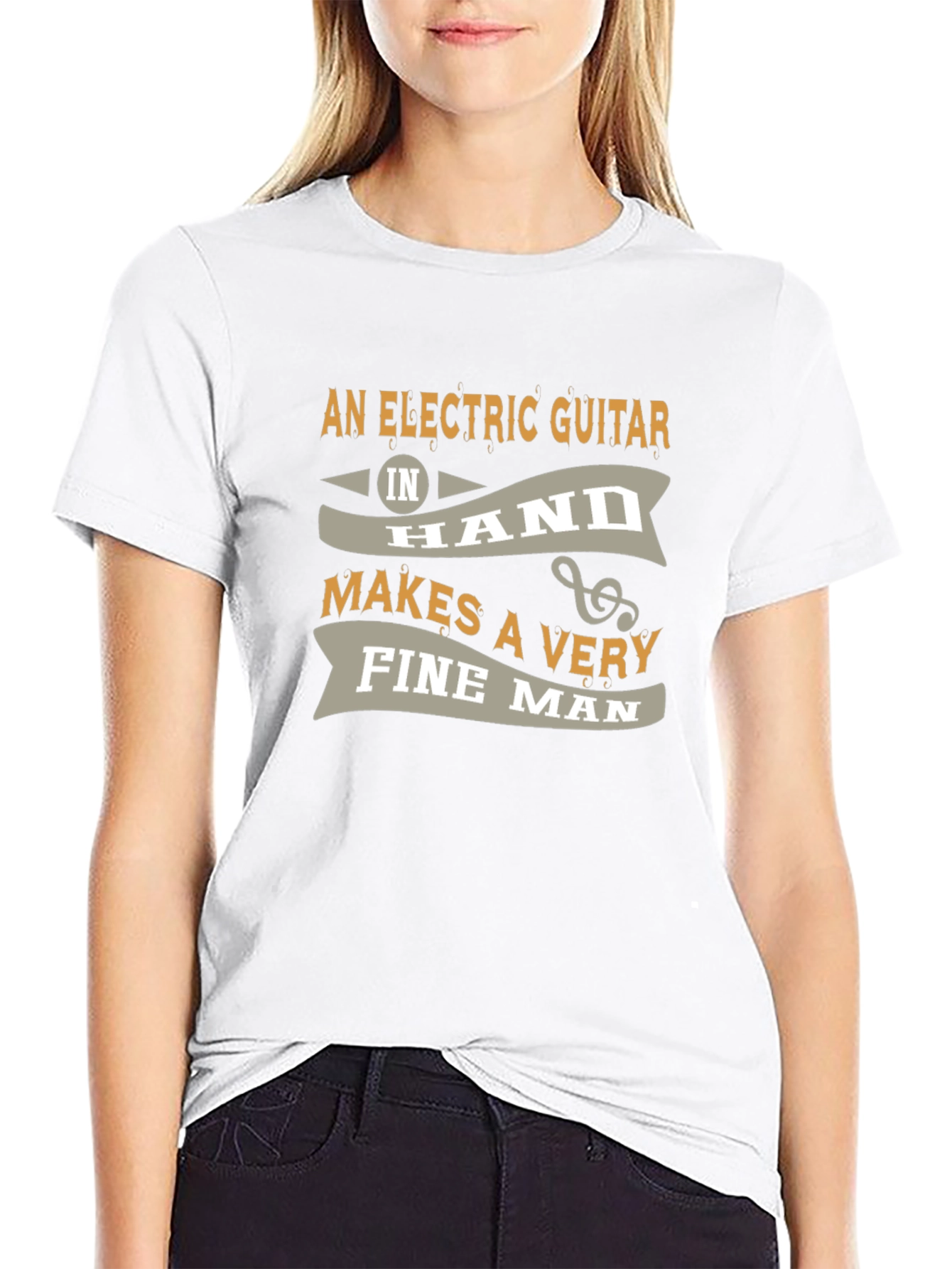 Electric Guitar Fine Man T-Shirt