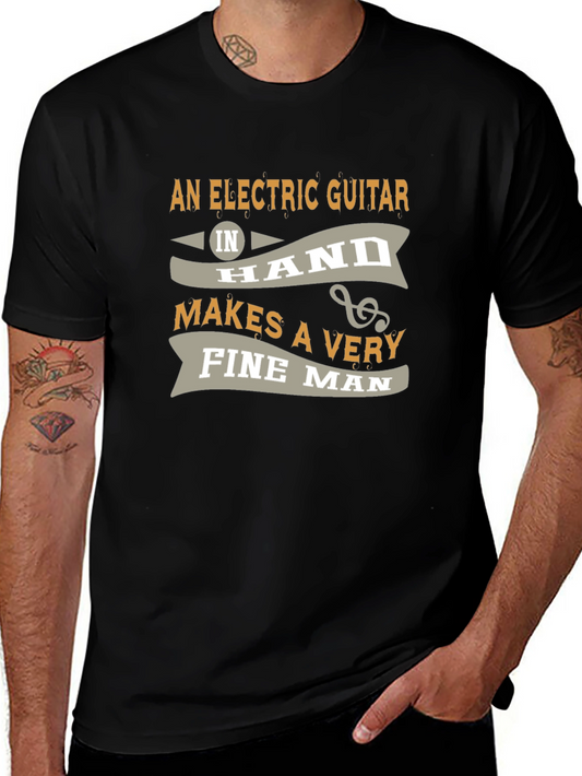 Electric Guitar Fine Man T-Shirt