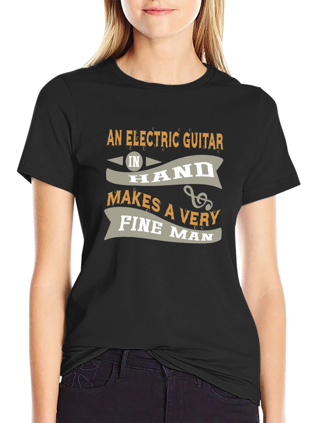 Electric Guitar Fine Man T-Shirt