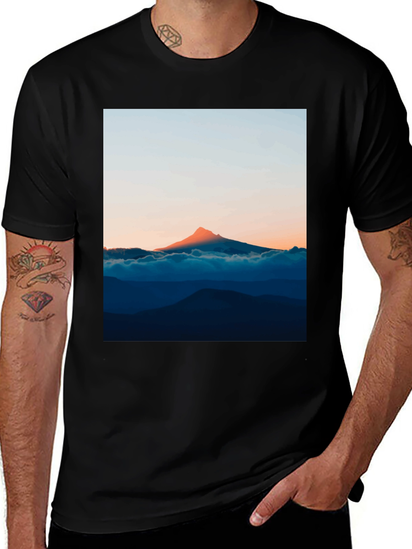 Mountain Peak Graphic T-Shirt