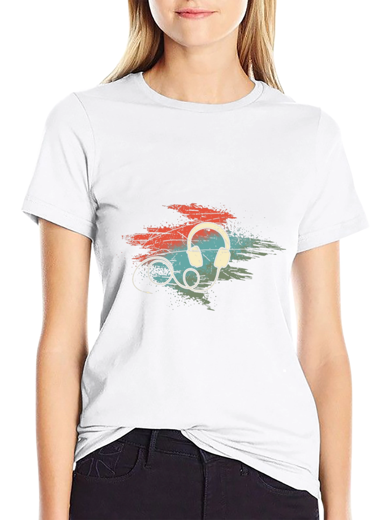 Retro Headphones Graphic T-Shirt