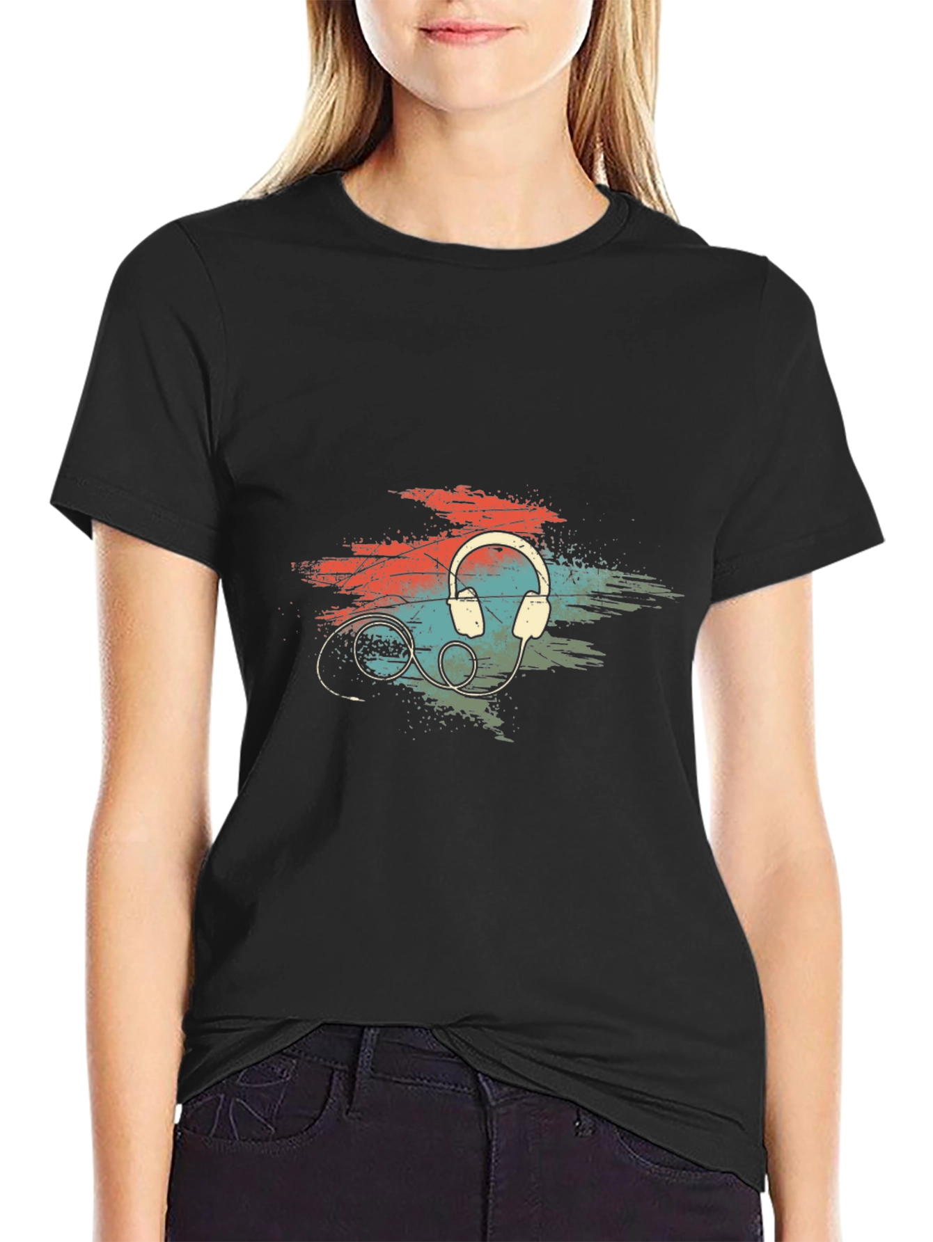 Retro Headphones Graphic T-Shirt
