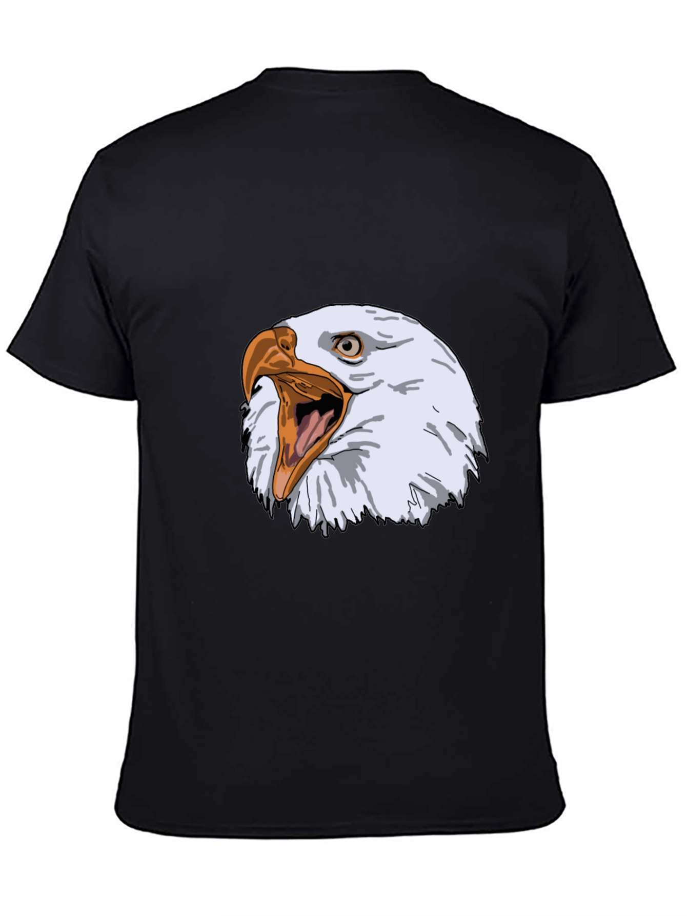 Black Eagle Graphic Tee - Fierce Bird Design