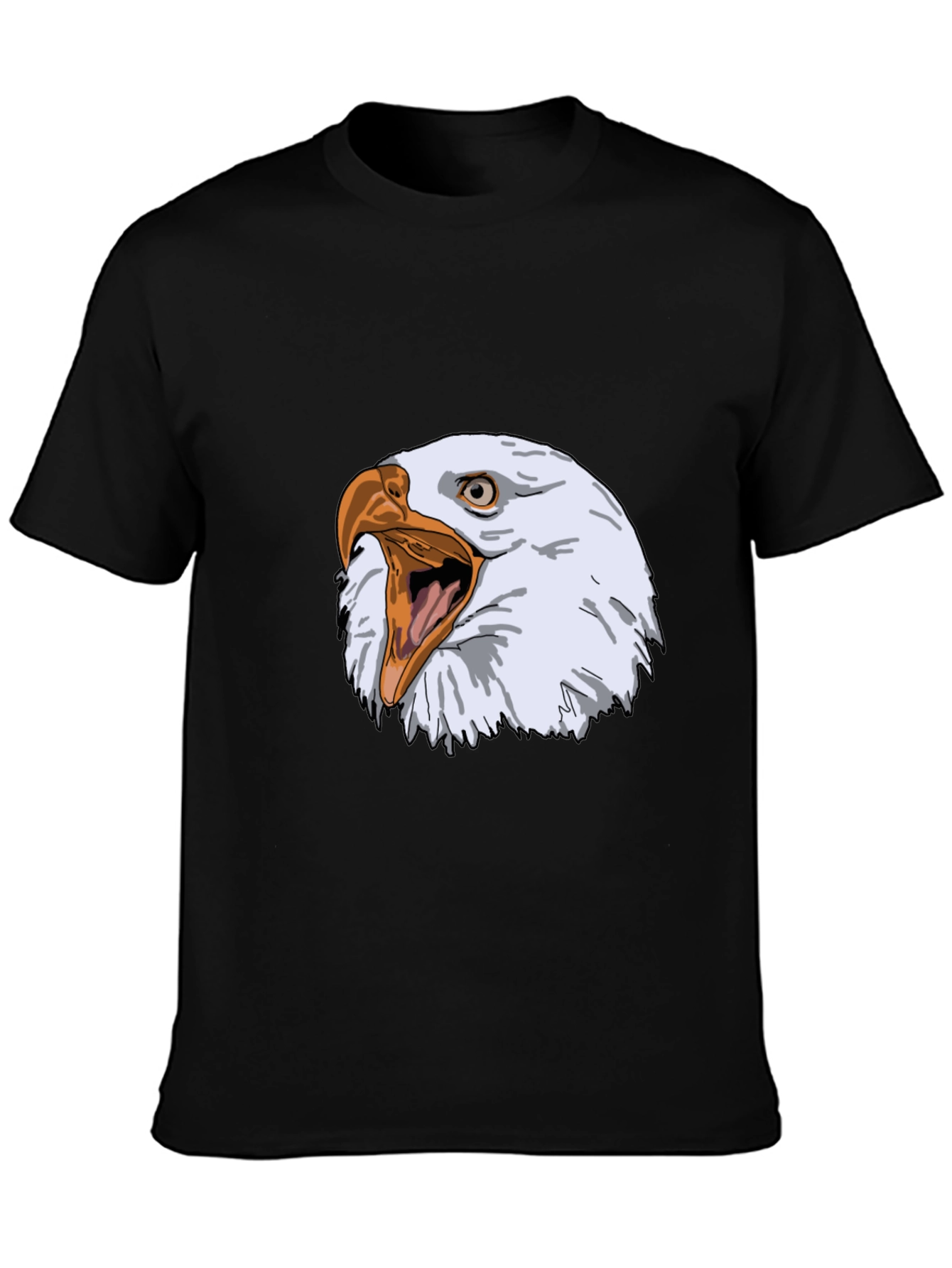 Black Eagle Graphic Tee - Fierce Bird Design