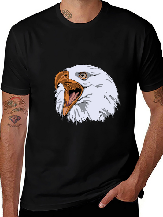 Black Eagle Graphic Tee - Fierce Bird Design