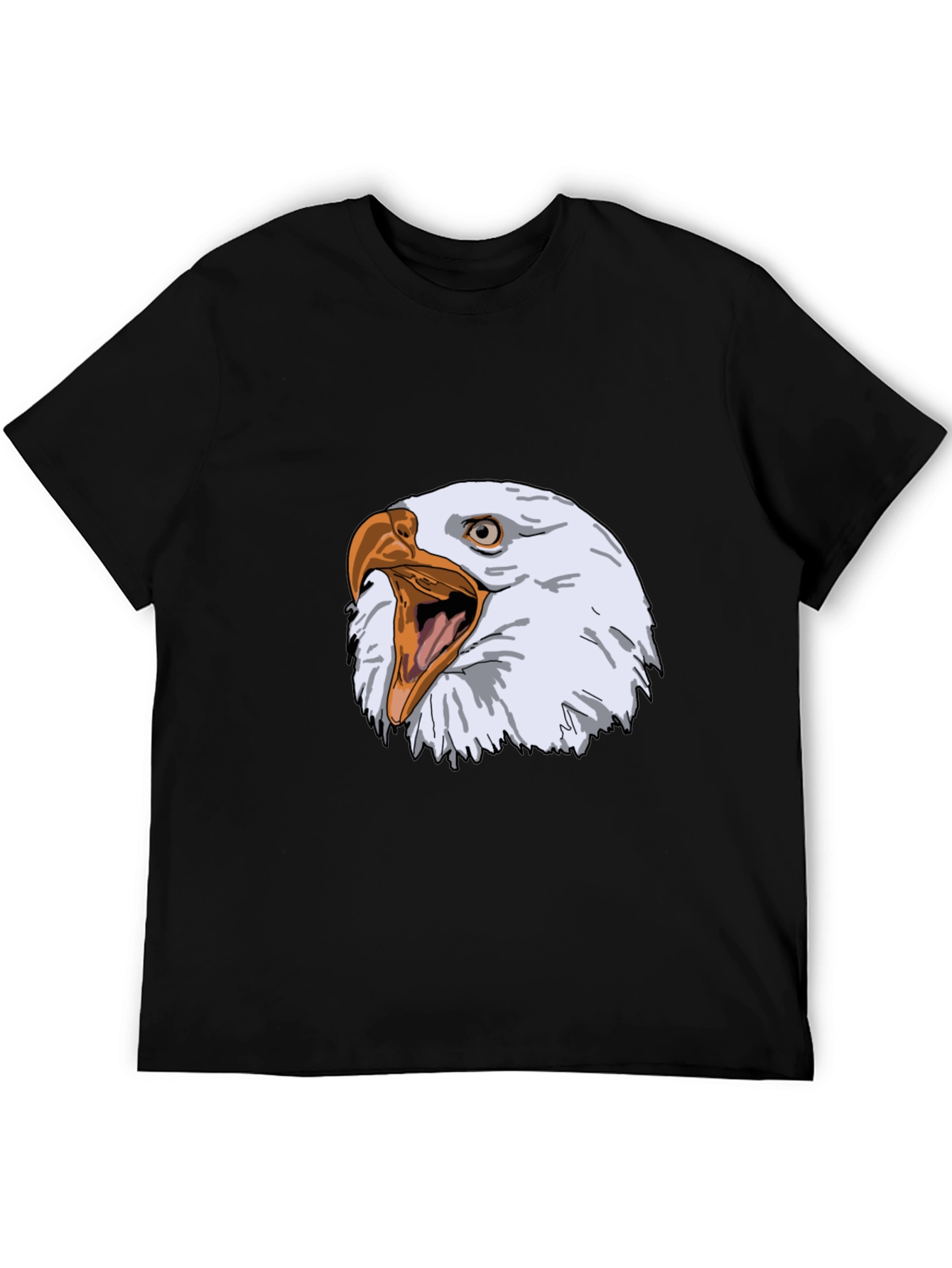 Black Eagle Graphic Tee - Fierce Bird Design