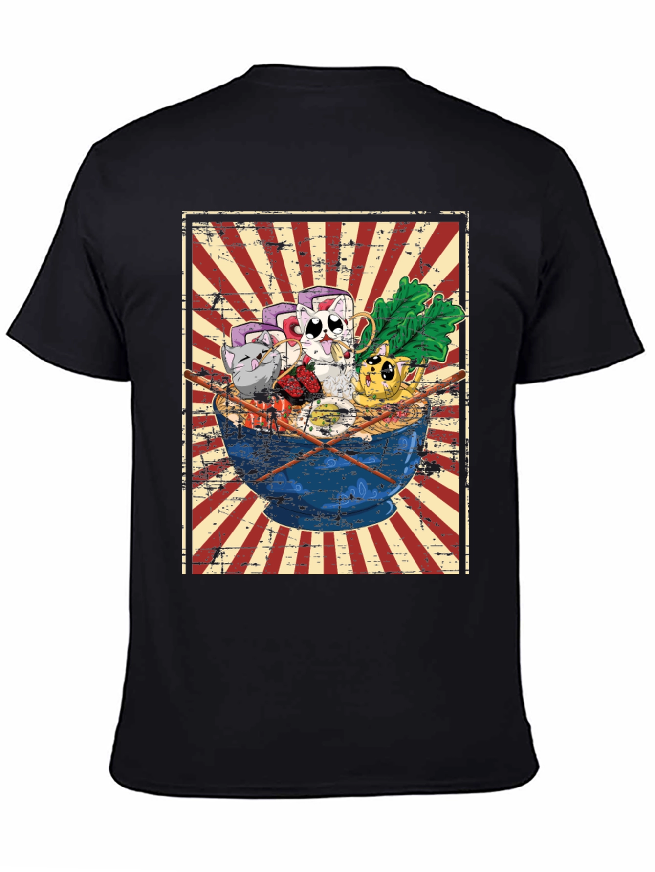 Sushi Cat Ramen Graphic Tee