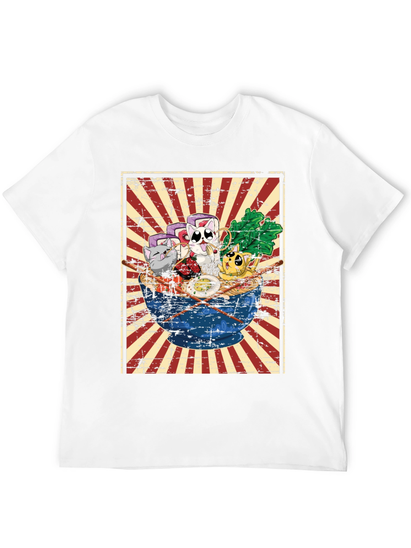 Sushi Cat Ramen Graphic Tee