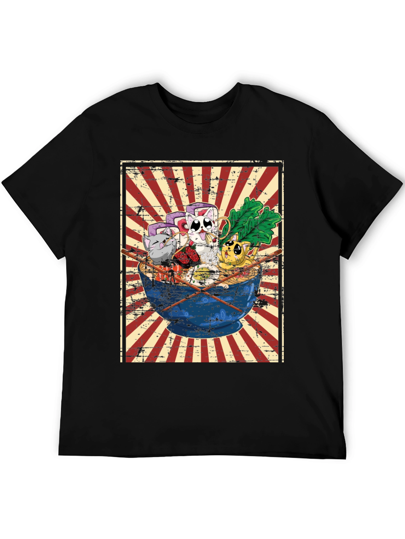 Sushi Cat Ramen Graphic Tee