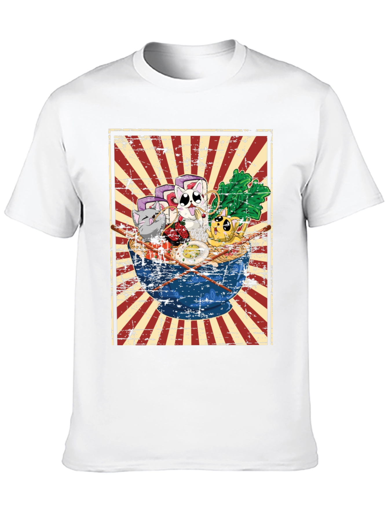 Sushi Cat Ramen Graphic Tee