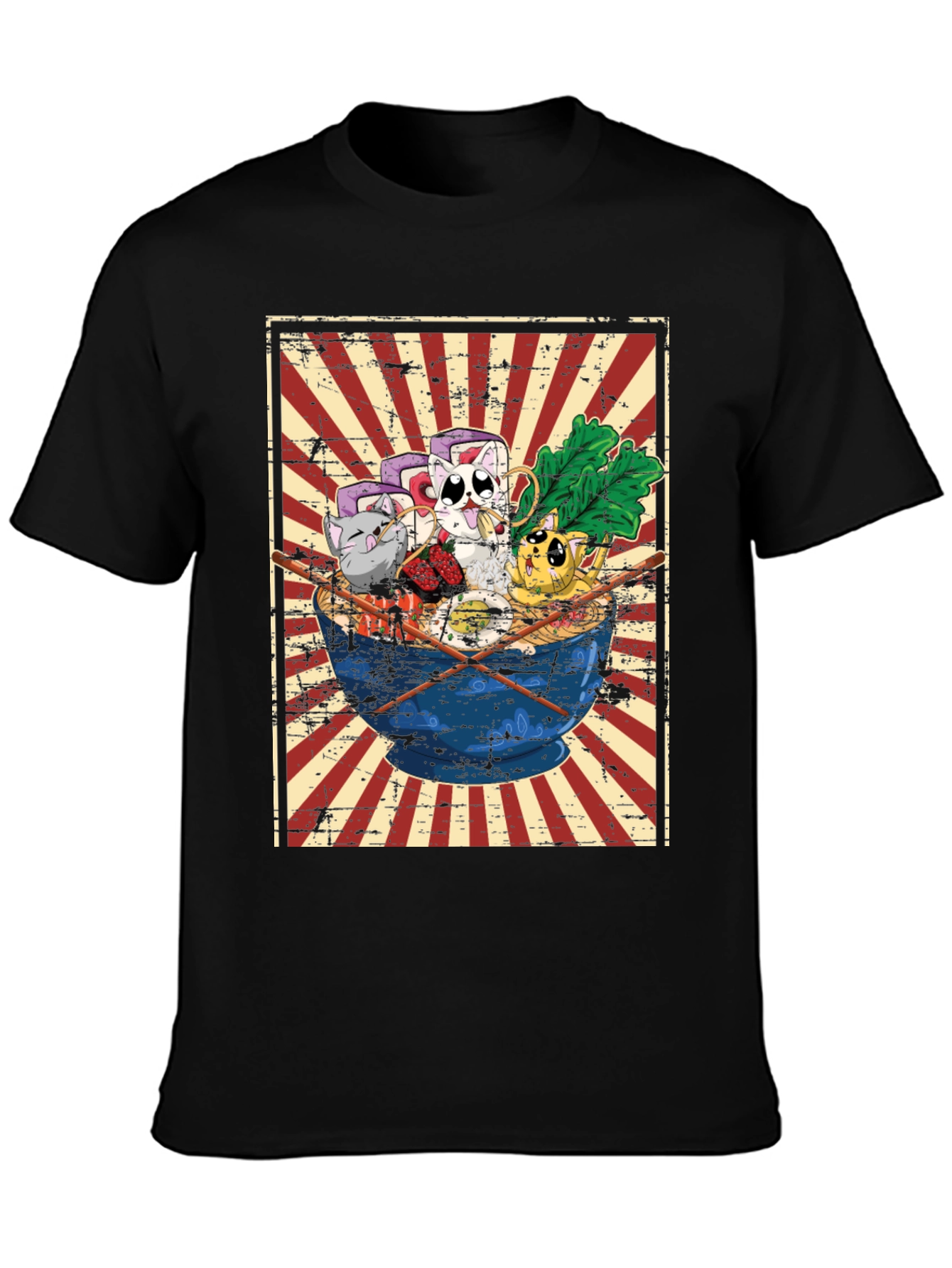 Sushi Cat Ramen Graphic Tee