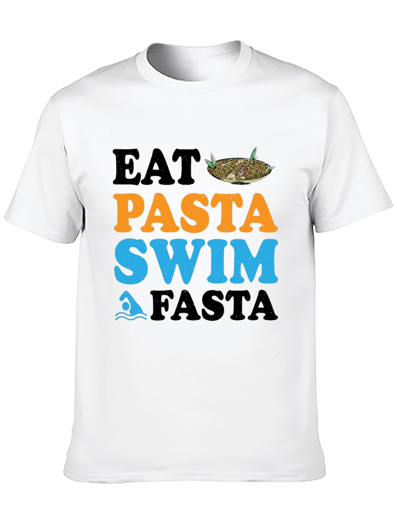 Eat Pasta Swim Fasta Graphic Tee