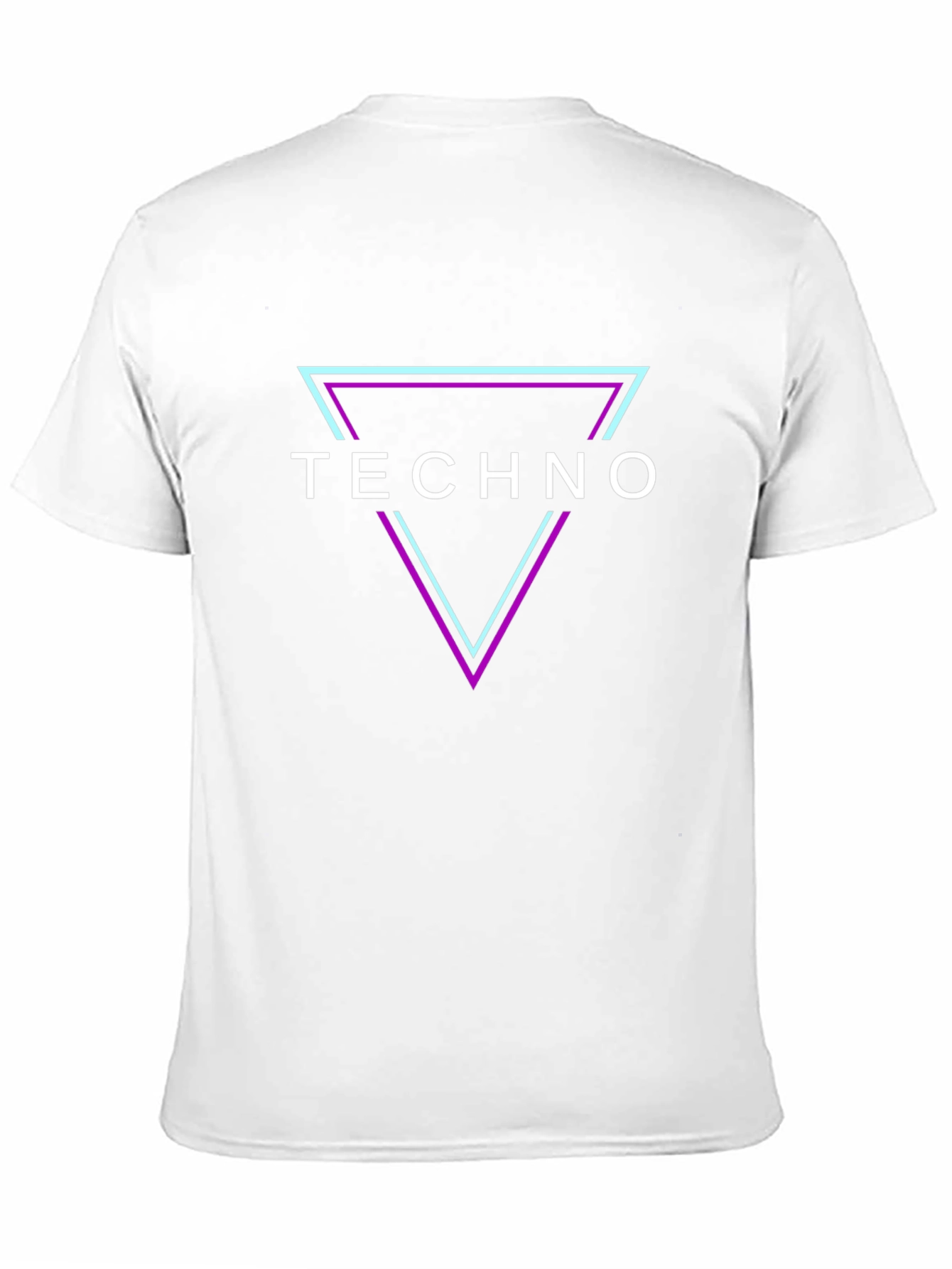 Techno T-Shirt - Geometric Triangle Rave Party Top