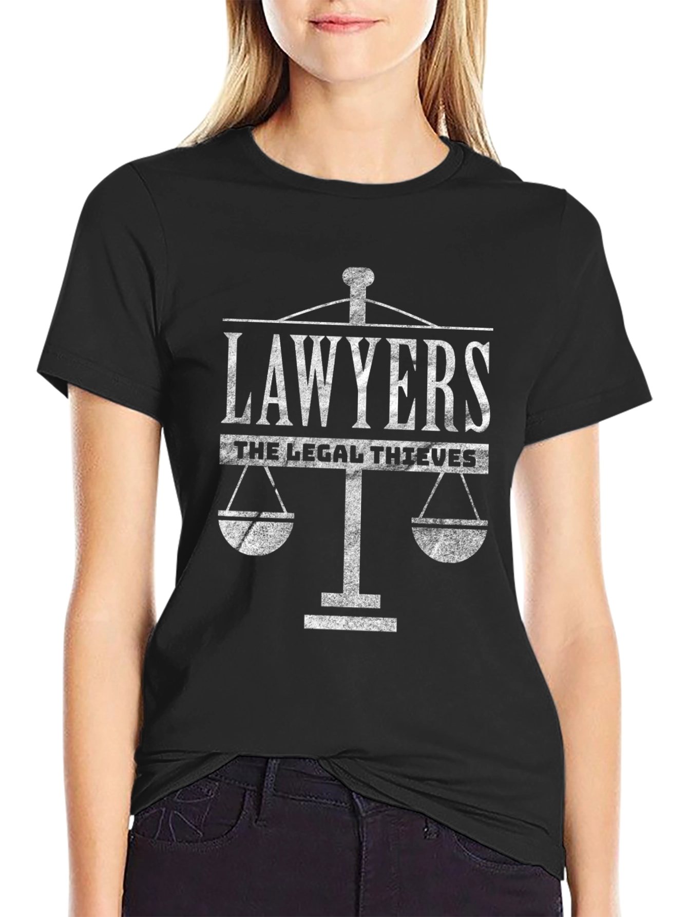 Lawyers The Legal Thieves Black T-Shirt