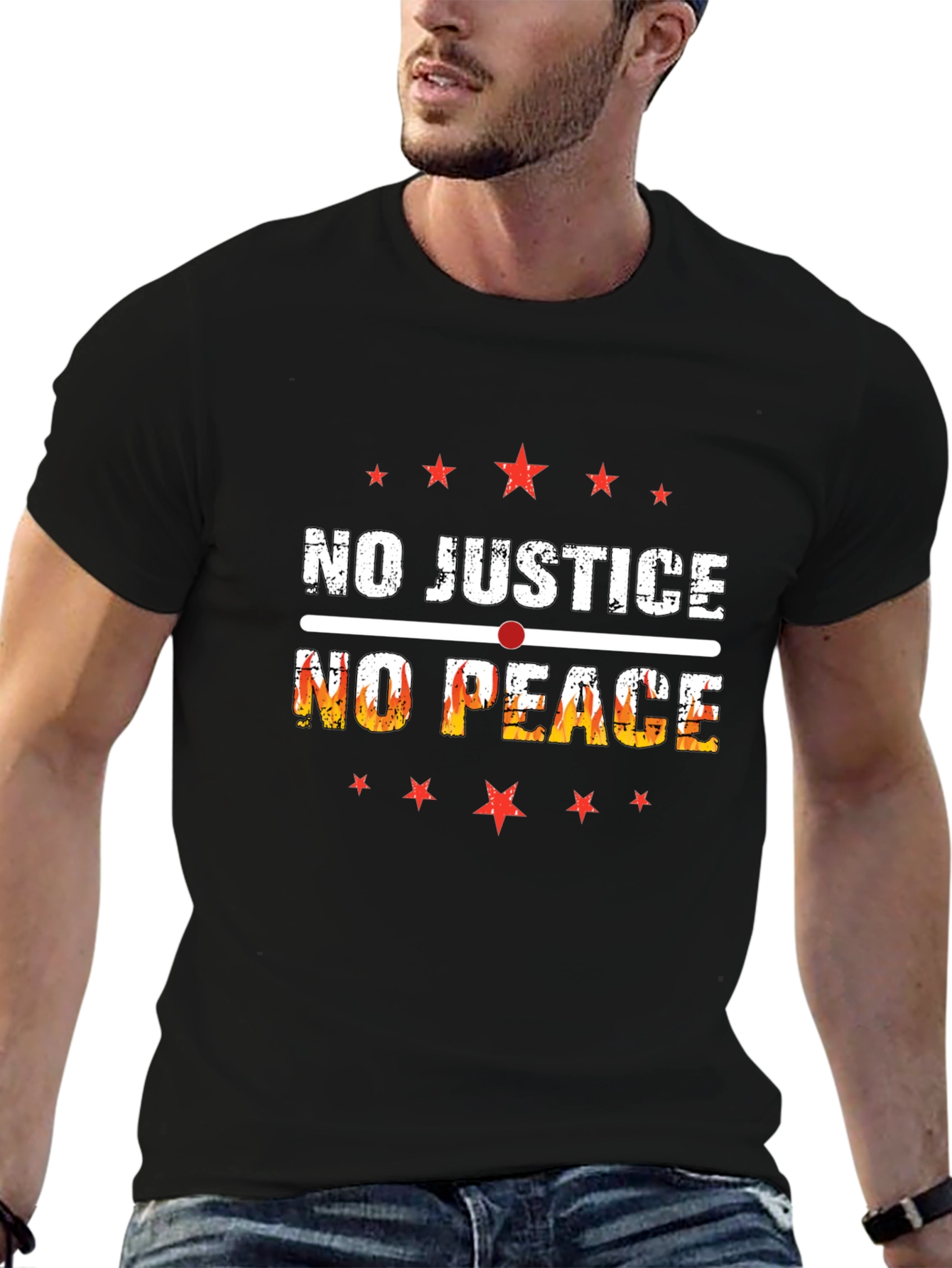 No Justice No Peace Graphic T-Shirt